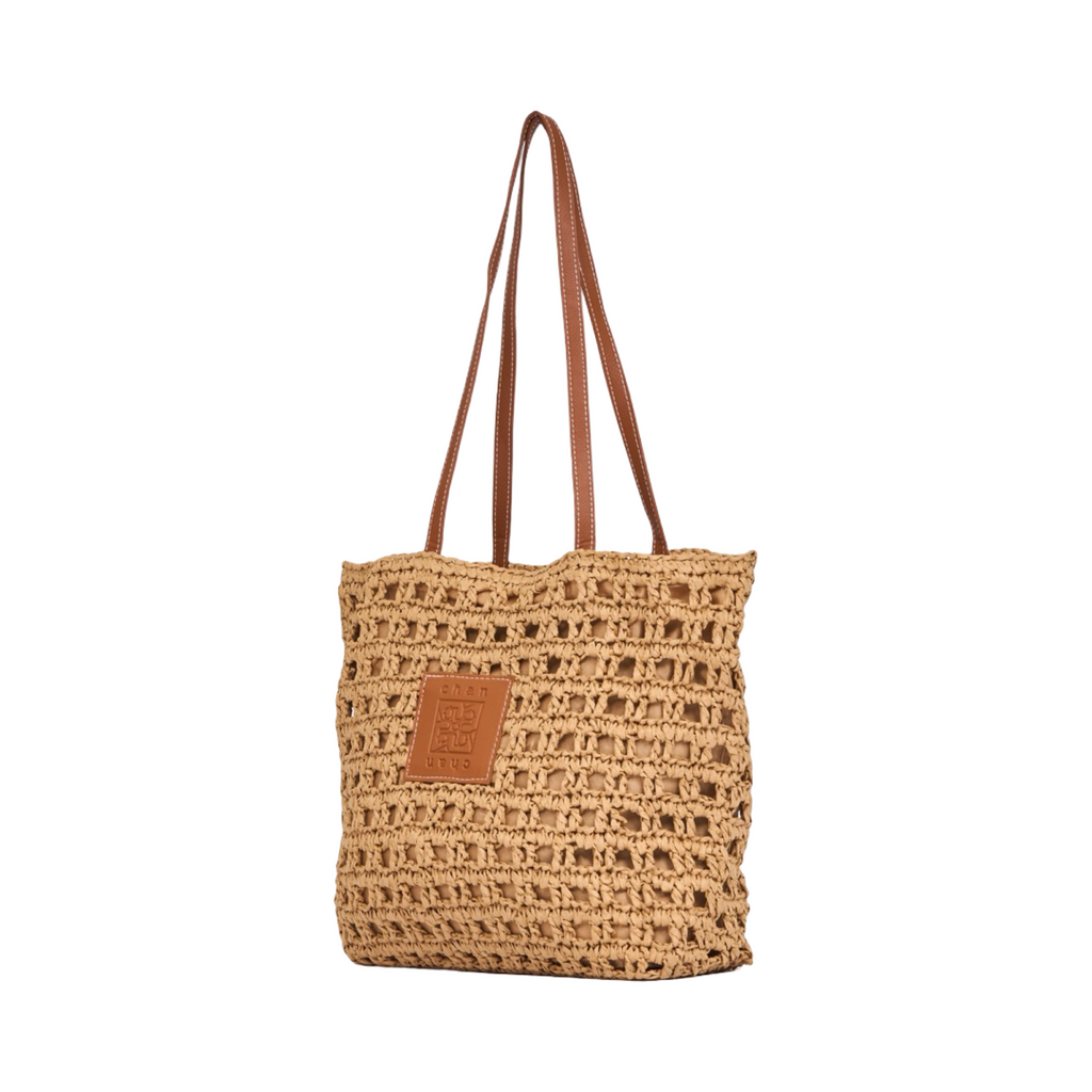 Everyday Earth – Straw Mesh Tote Bag – Brown