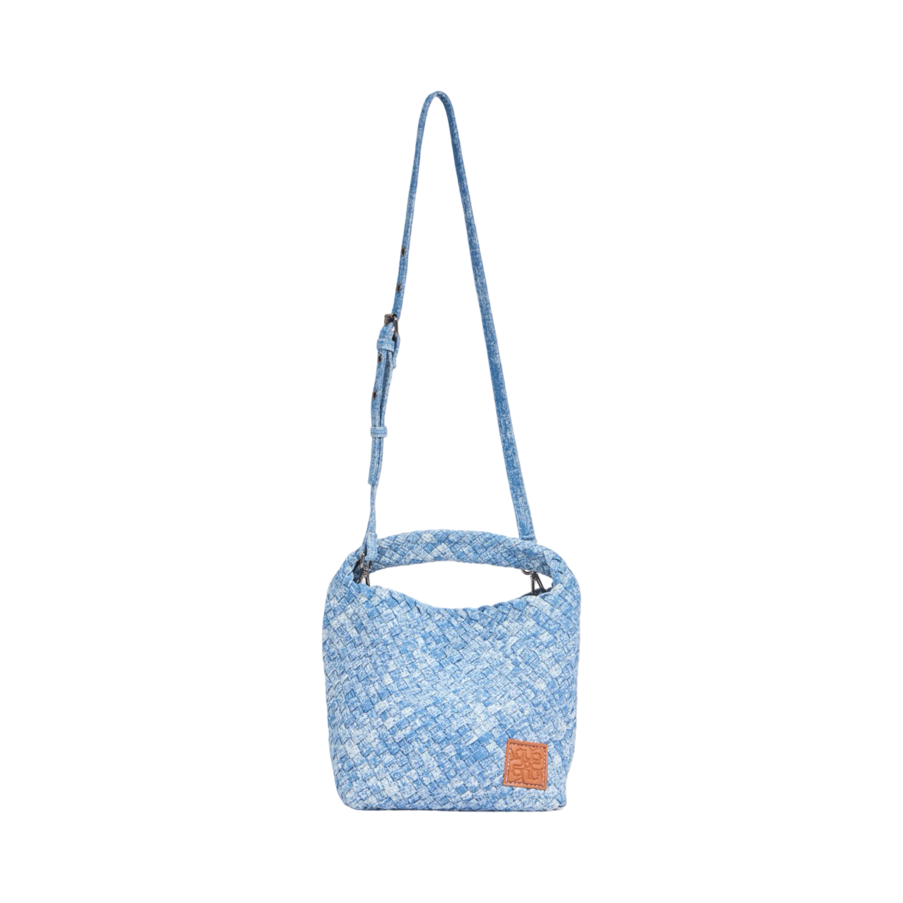 Midnight Weave – Denim Tote Bag M – Light Stonewashed