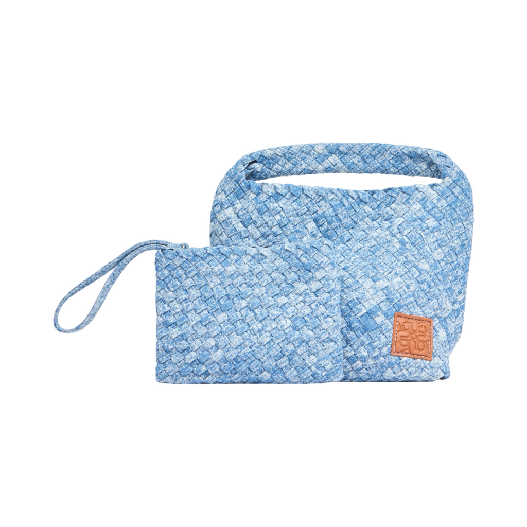 Midnight Weave – Denim Tote Bag M – Light Stonewashed