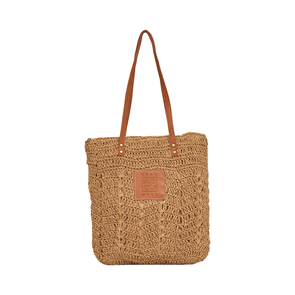 Everyday Earth – Straw Tote Bag – Brown
