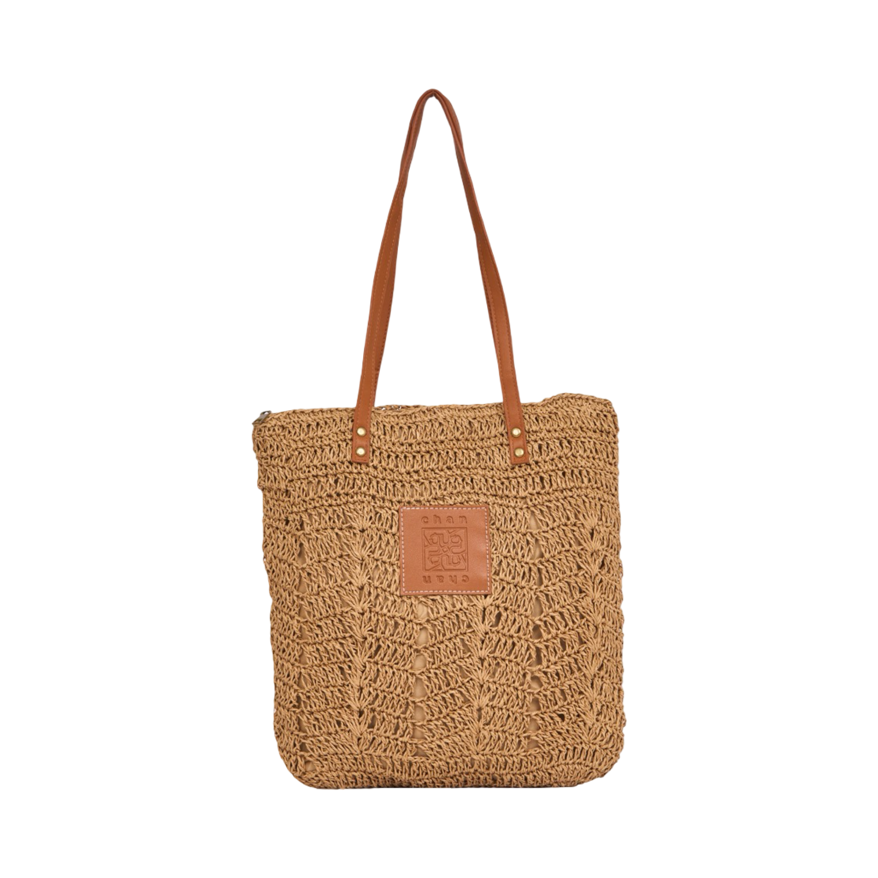 Everyday Earth – Straw Tote Bag – Brown