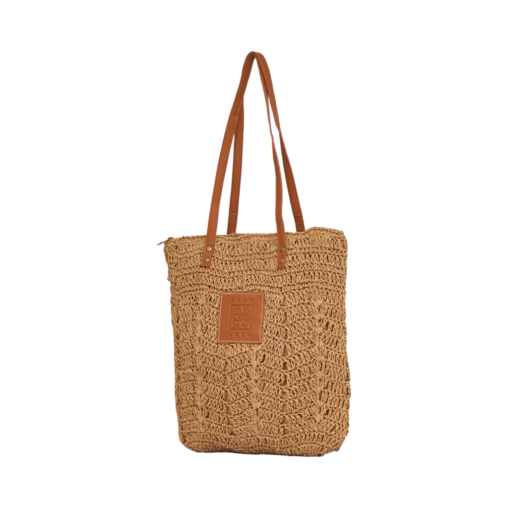 Everyday Earth – Straw Tote Bag – Brown