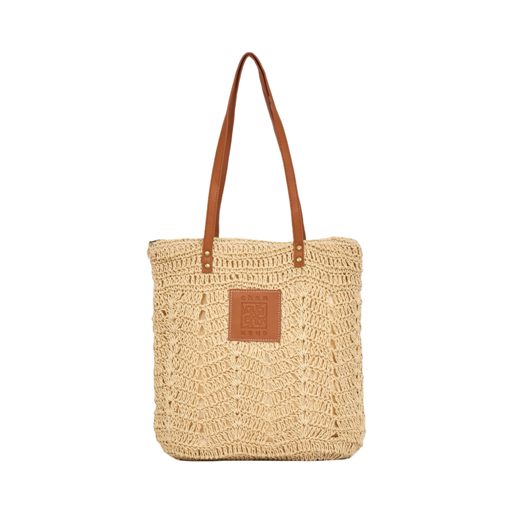 Everyday Earth – Straw Tote Bag – Beige