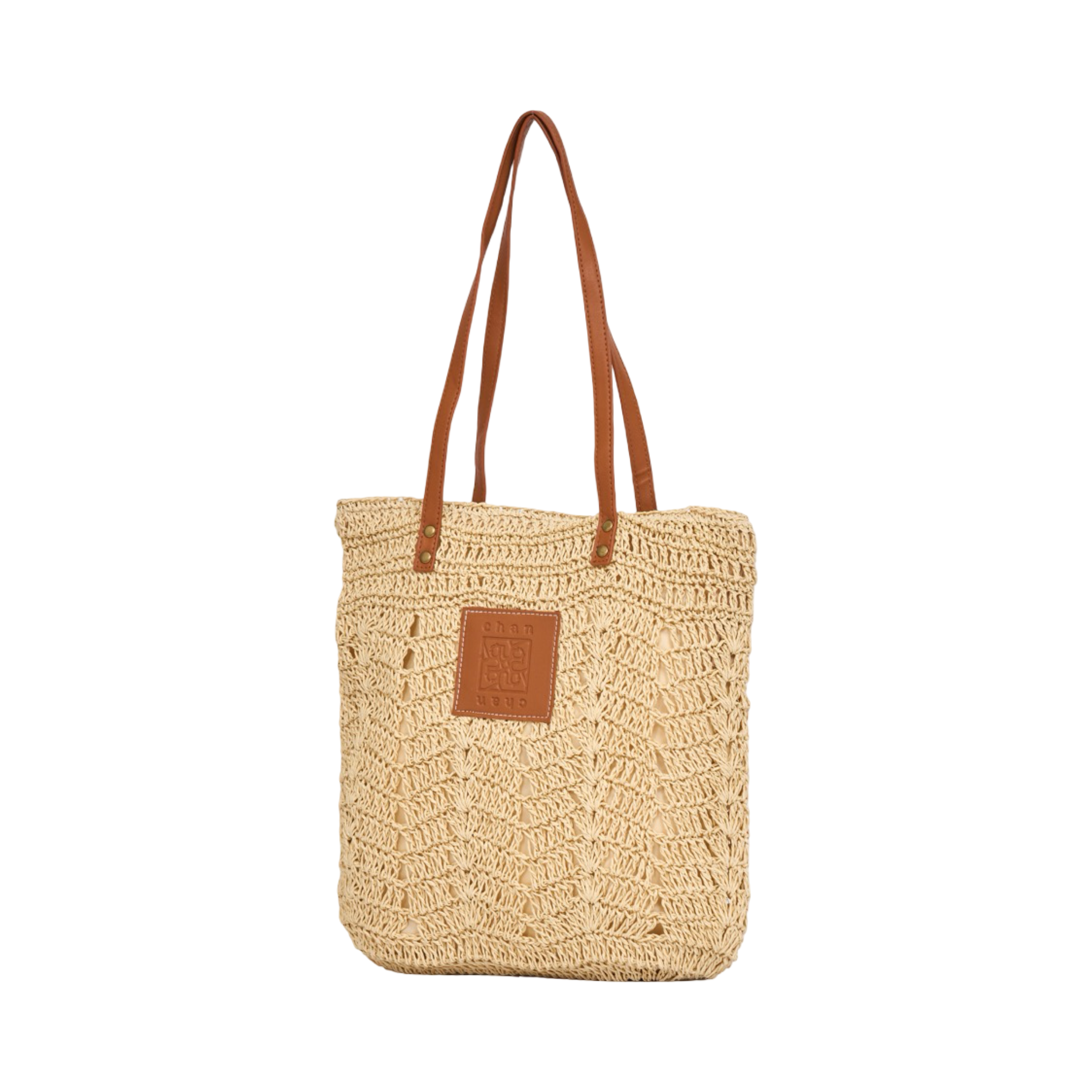 Everyday Earth – Straw Tote Bag – Beige