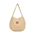 Knitted Hobo Tote Bag - White