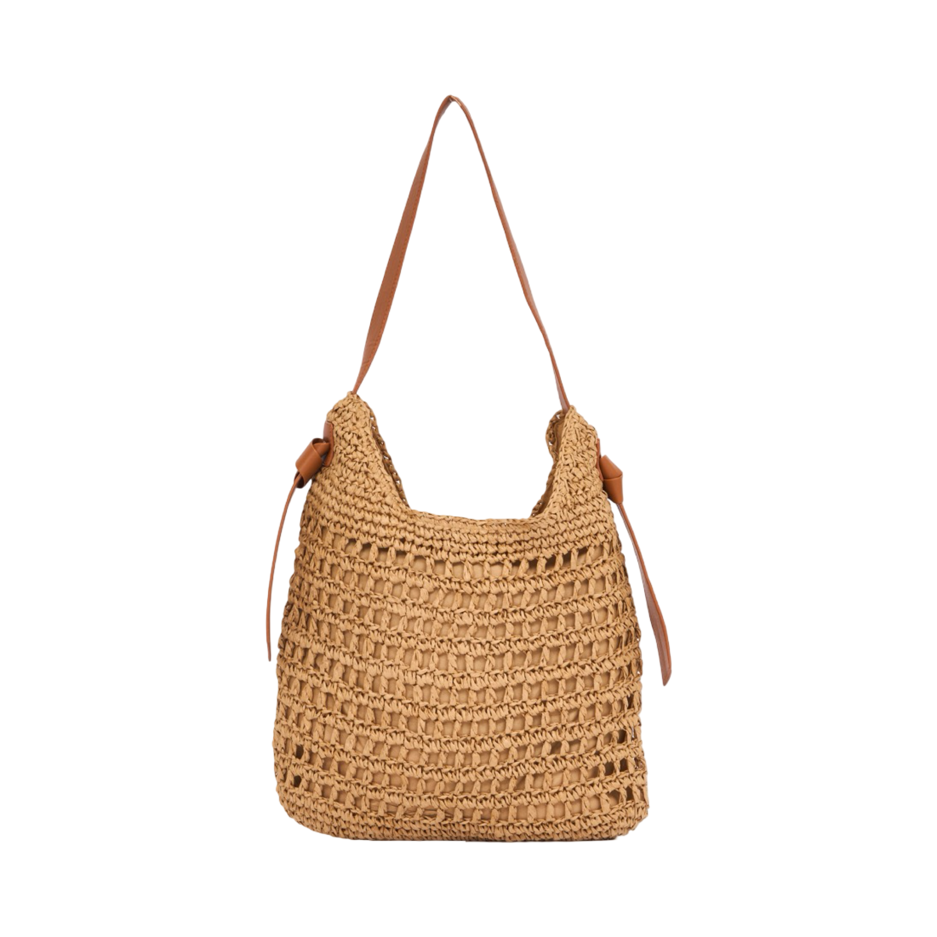 Everyday Earth – Straw Tote Bag – Brown