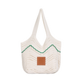 Knitted Tote Bag - White