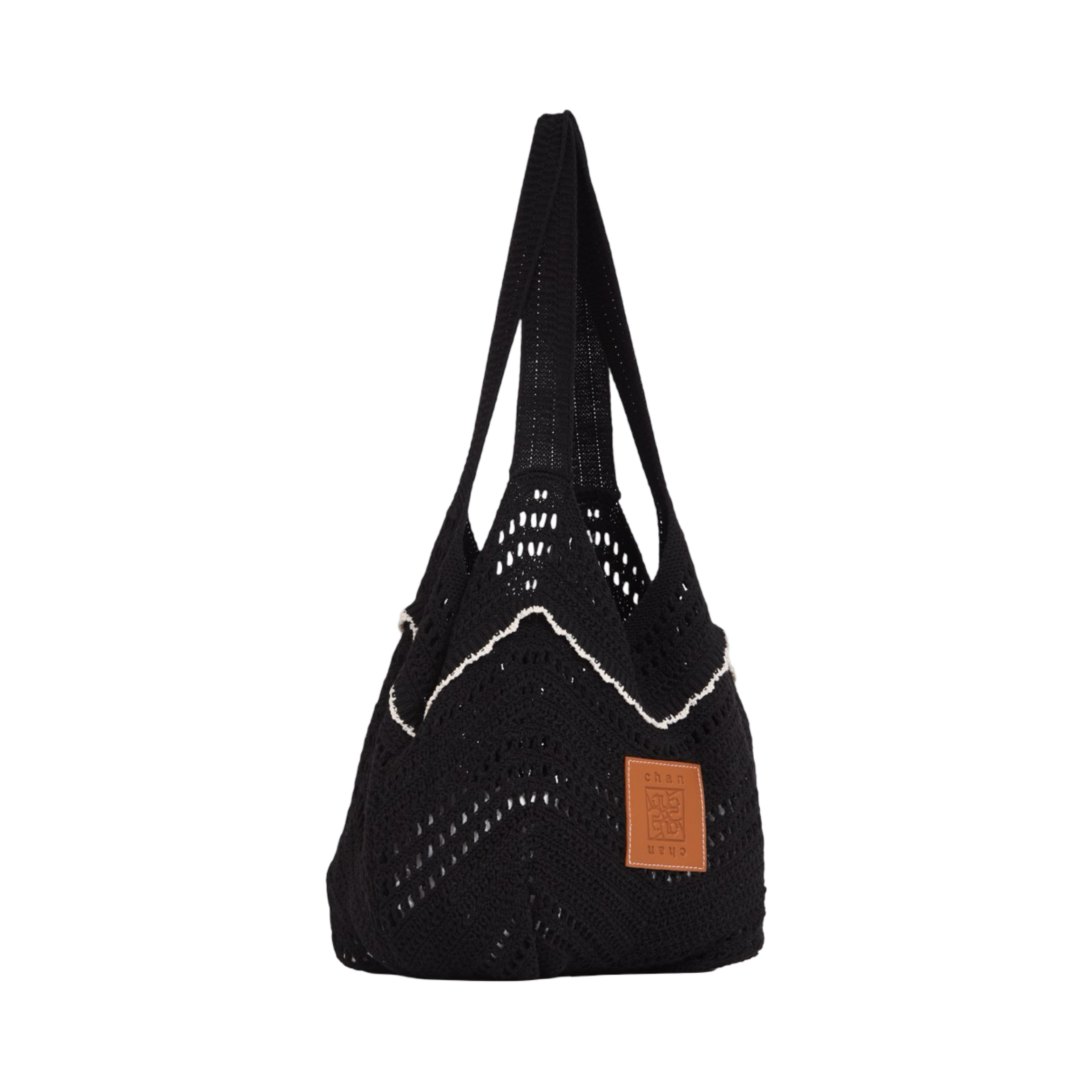 Knitted Tote Bag – Black