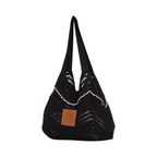 Knitted Tote Bag – Black
