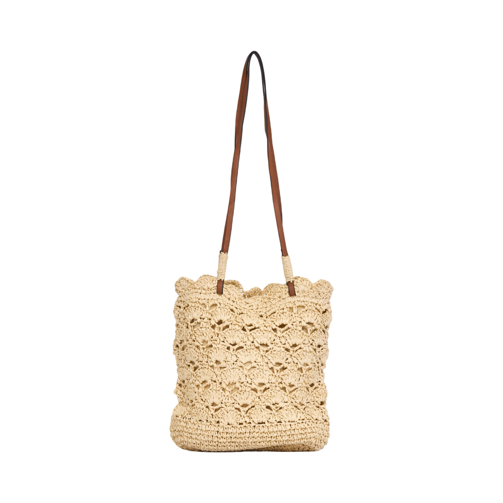 Everyday Earth – Straw Shoulder Bag – Beige