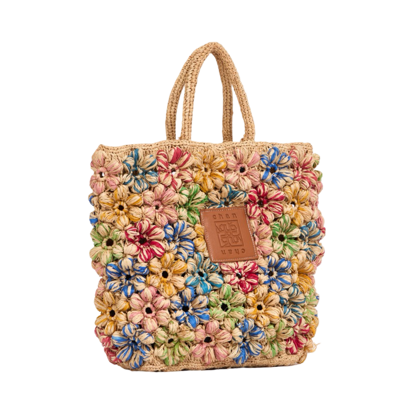 Everyday Floral Straw Tote Bag - Multicolor