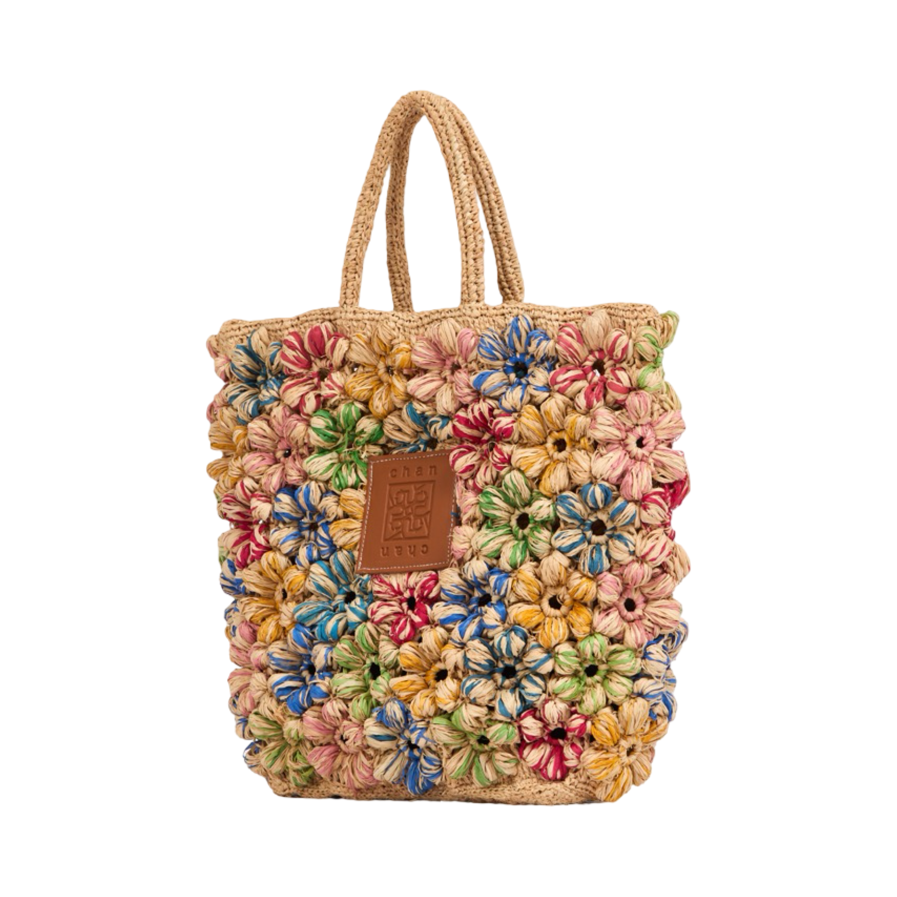Everyday Floral Straw Tote Bag - Multicolor