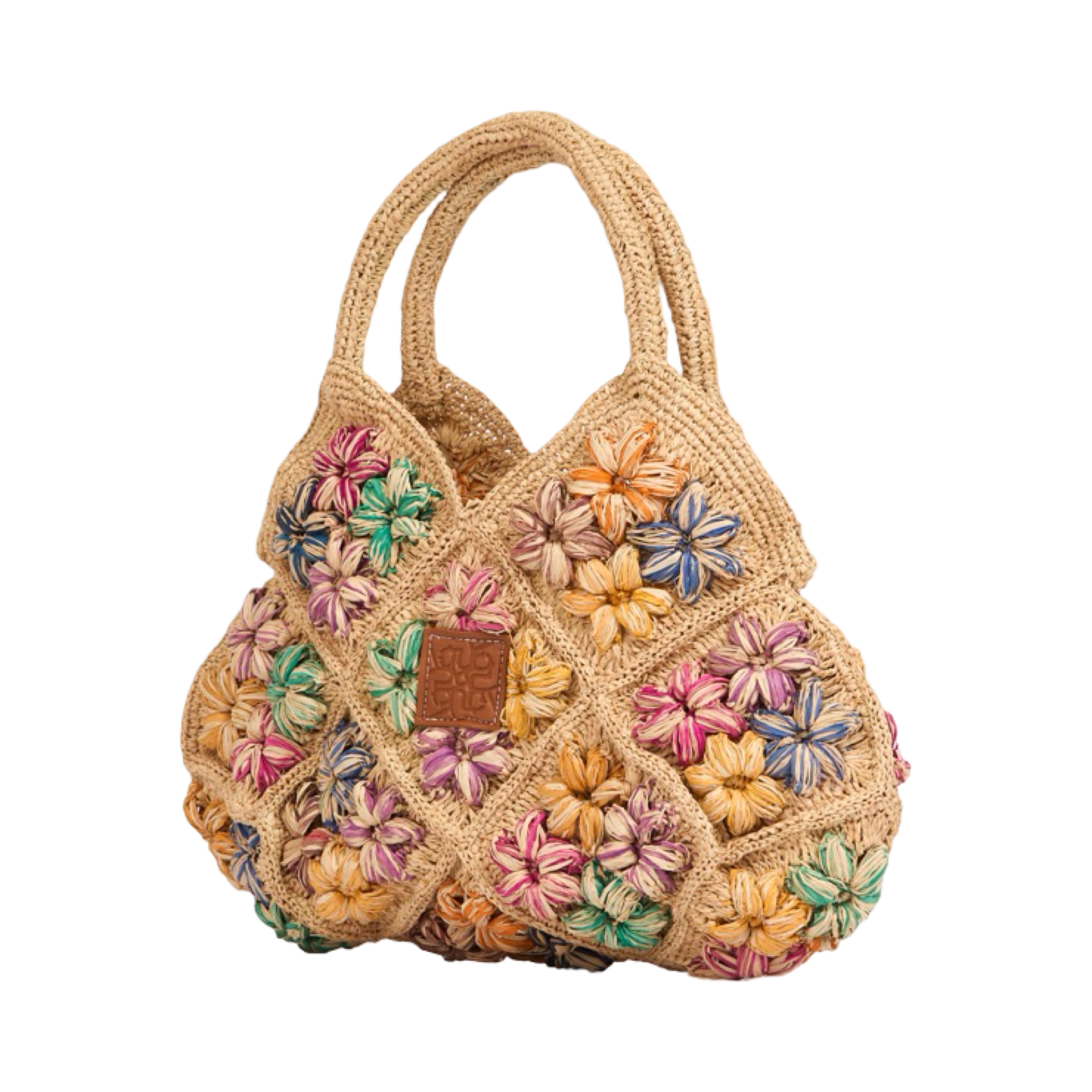 Everyday Floral Straw Tote Bag - Multicolor