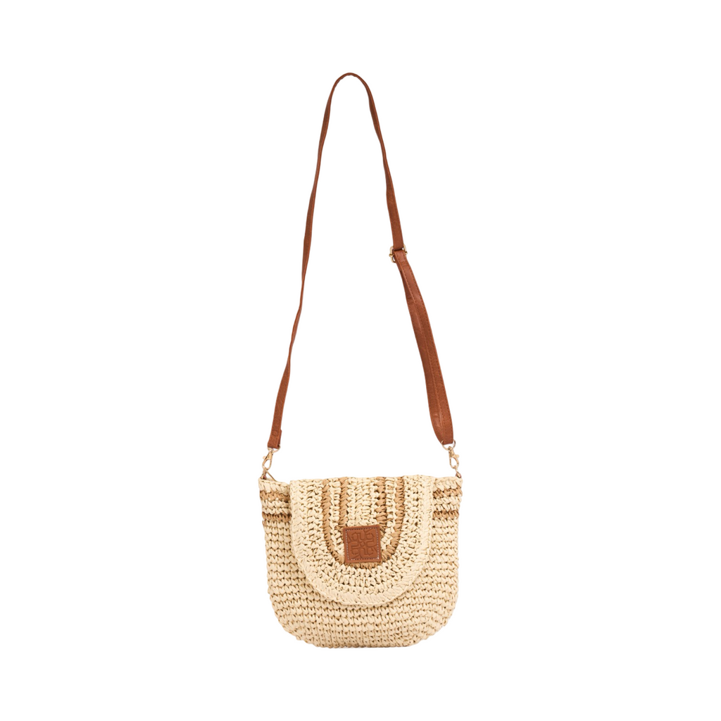 Everyday Earth – Straw Crossbody Bag – Beige