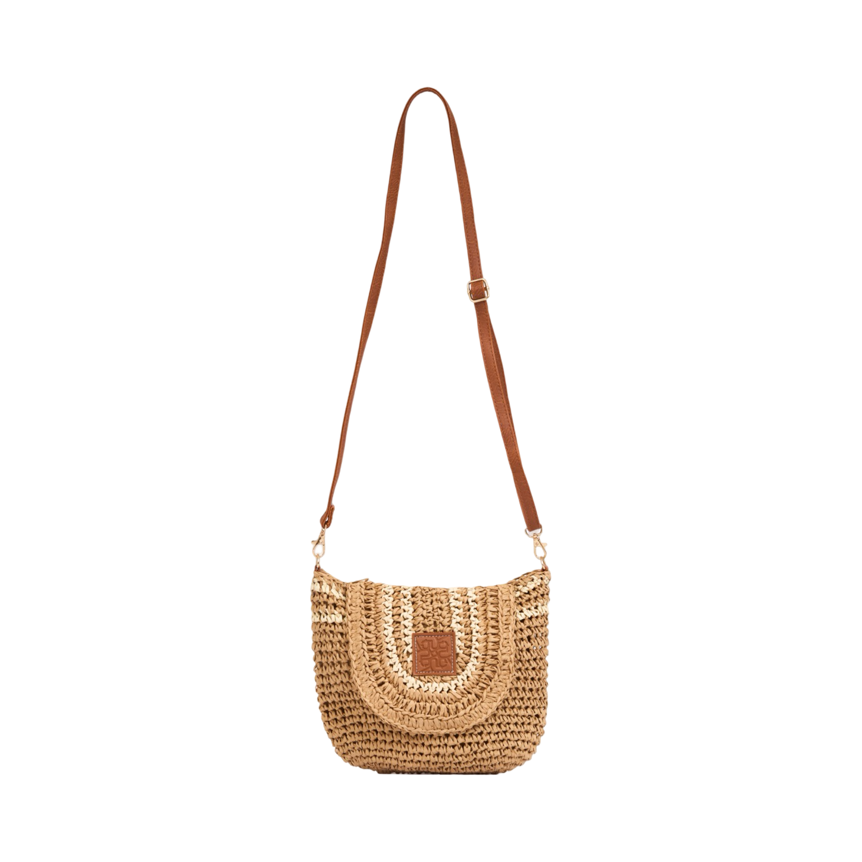 Everyday Earth – Straw Crossbody Bag – Brown