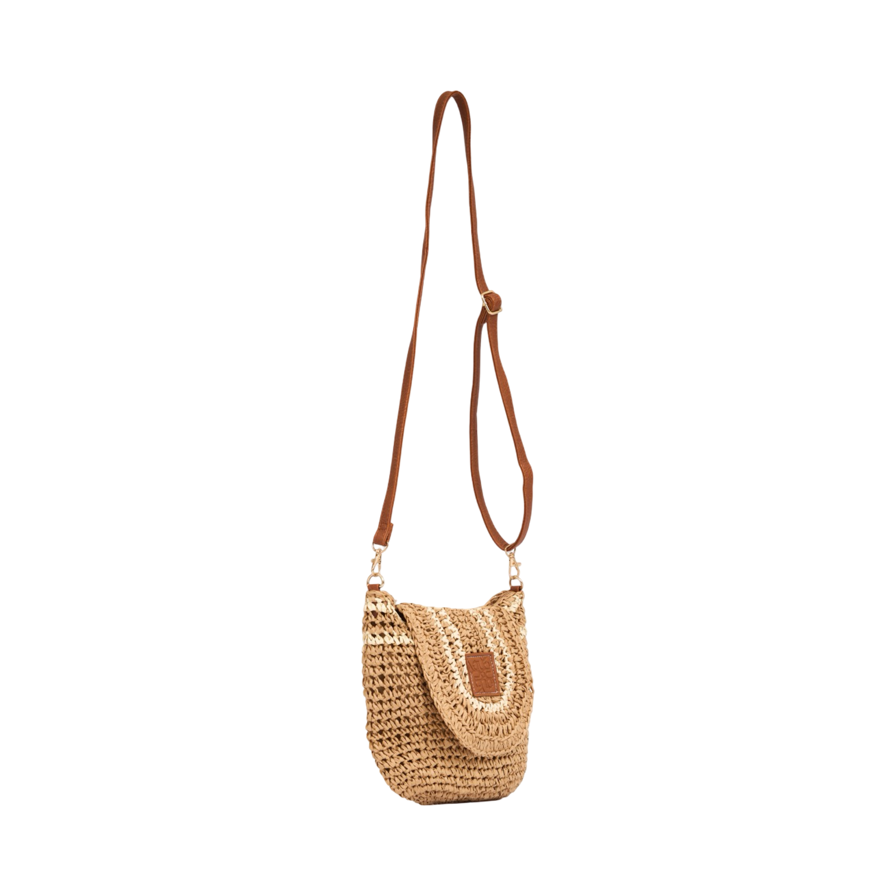 Everyday Earth – Straw Crossbody Bag – Brown