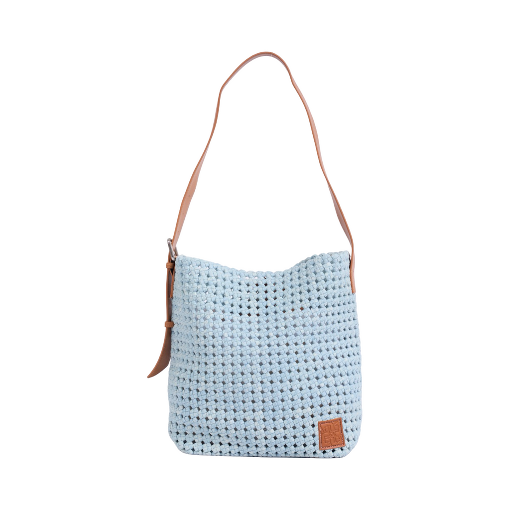 The Blue Nomad - Drift Denim Tote L - Sky Blue