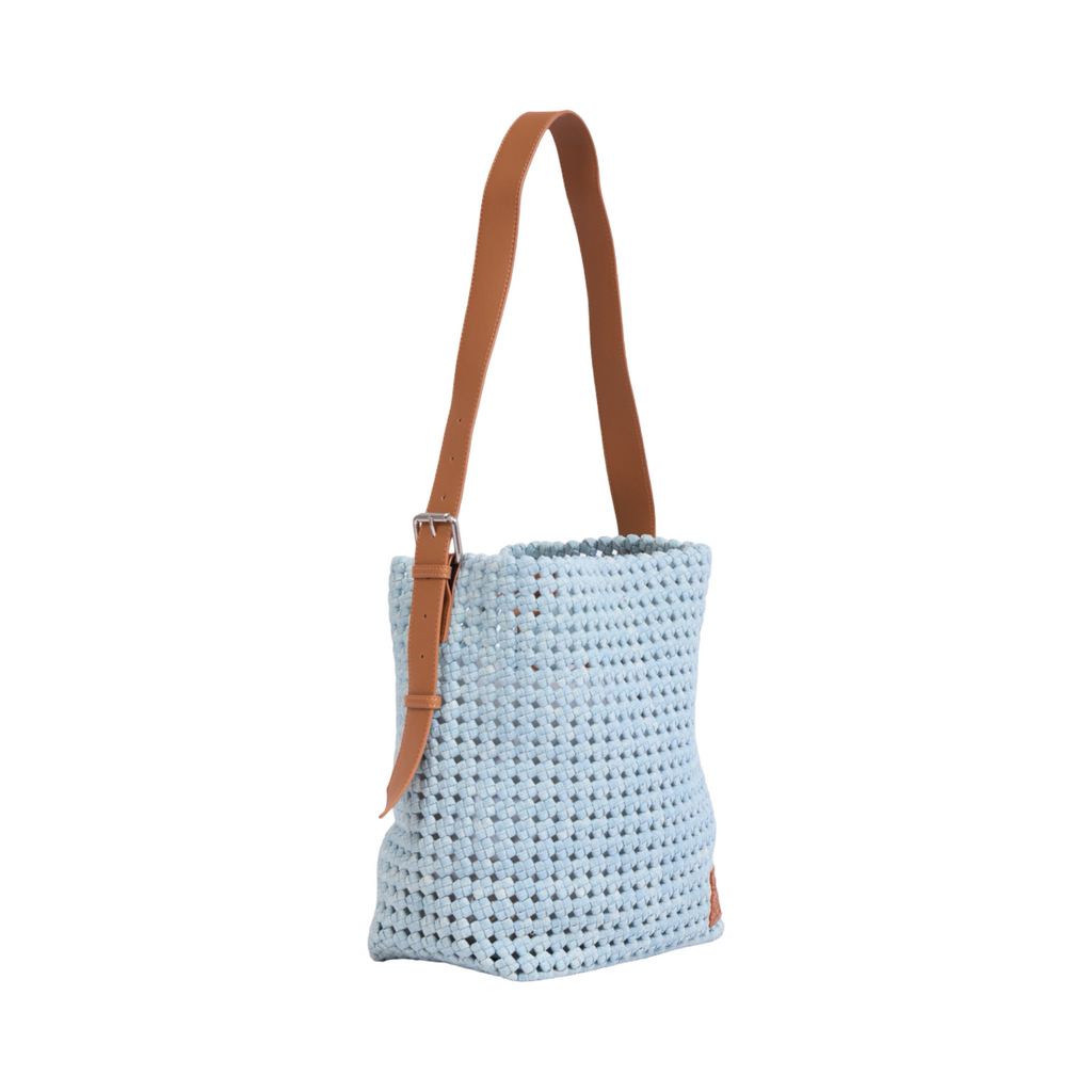 The Blue Nomad - Drift Denim Tote L - Sky Blue