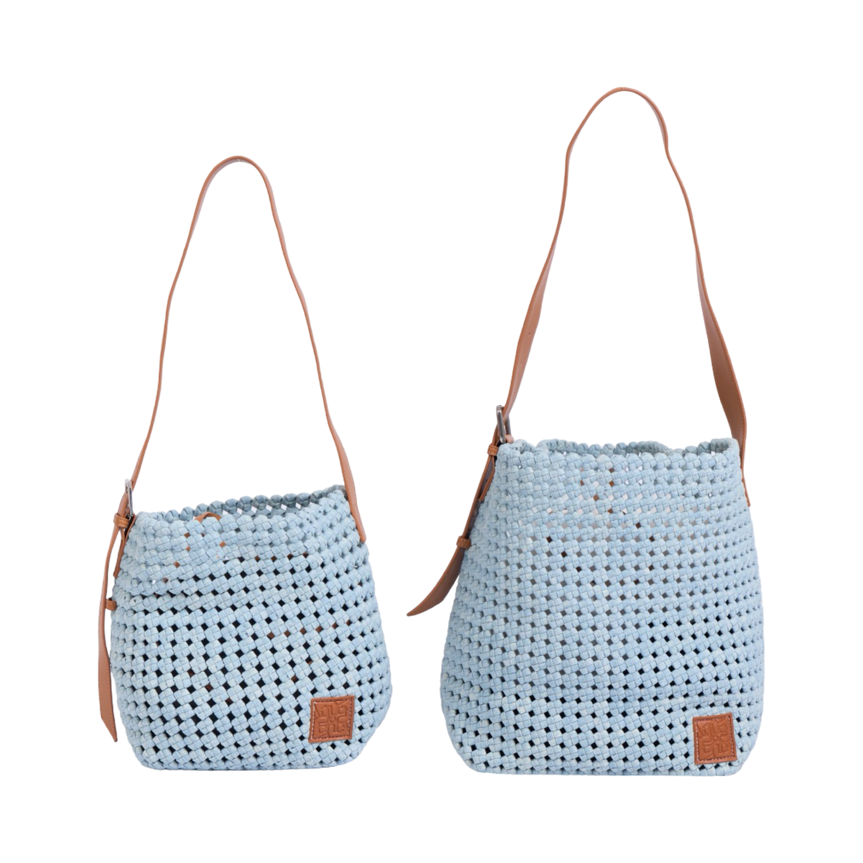 The Blue Nomad - Drift Denim Tote L - Sky Blue