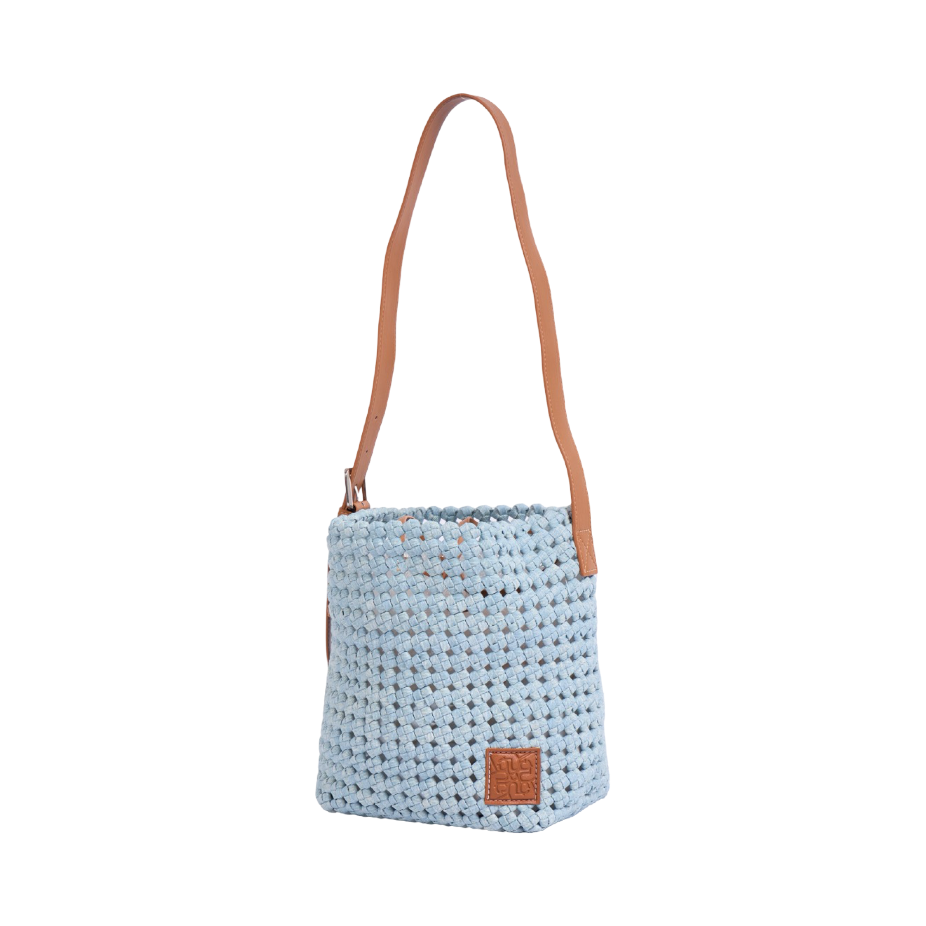The Blue Nomad - Drift Denim Tote M - Sky Blue