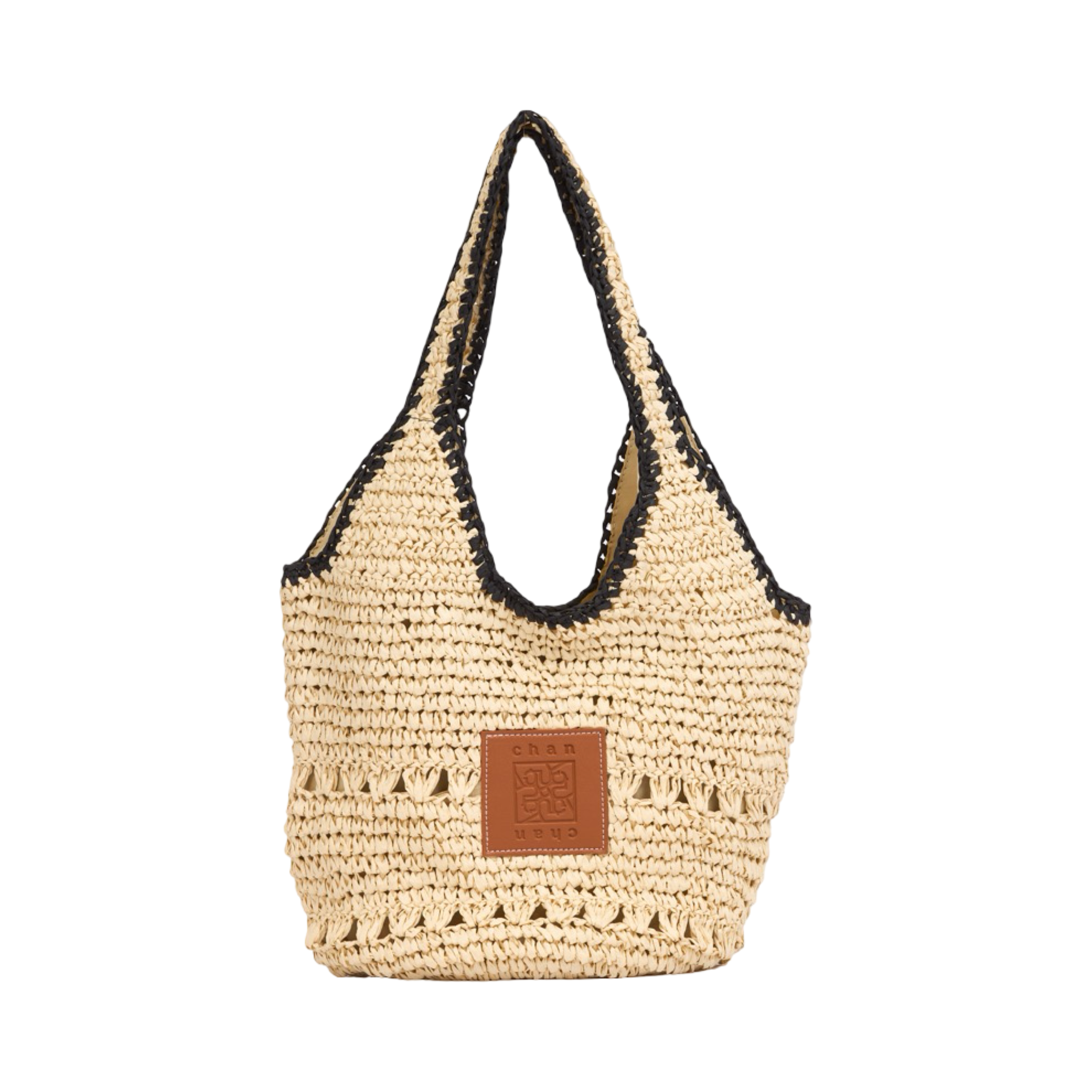 Everyday Earth – Straw Hobo Tote Bag – Beige