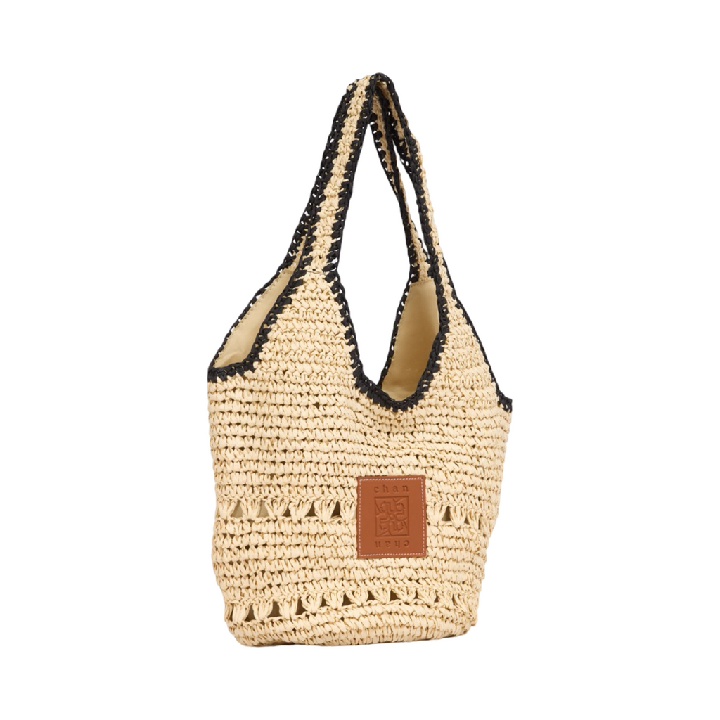 Everyday Earth – Straw Hobo Tote Bag – Beige