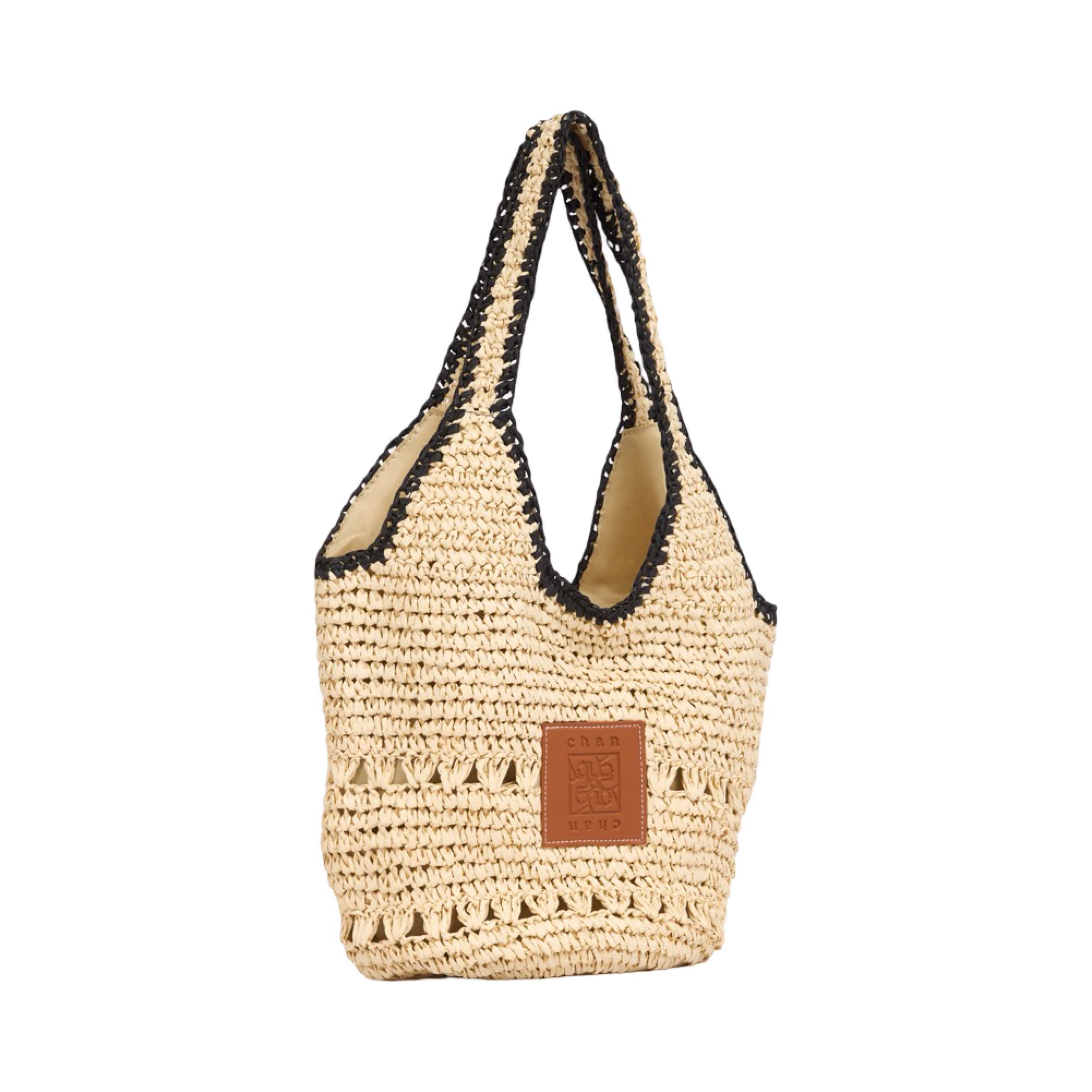 Everyday Earth – Straw Hobo Tote Bag – Beige