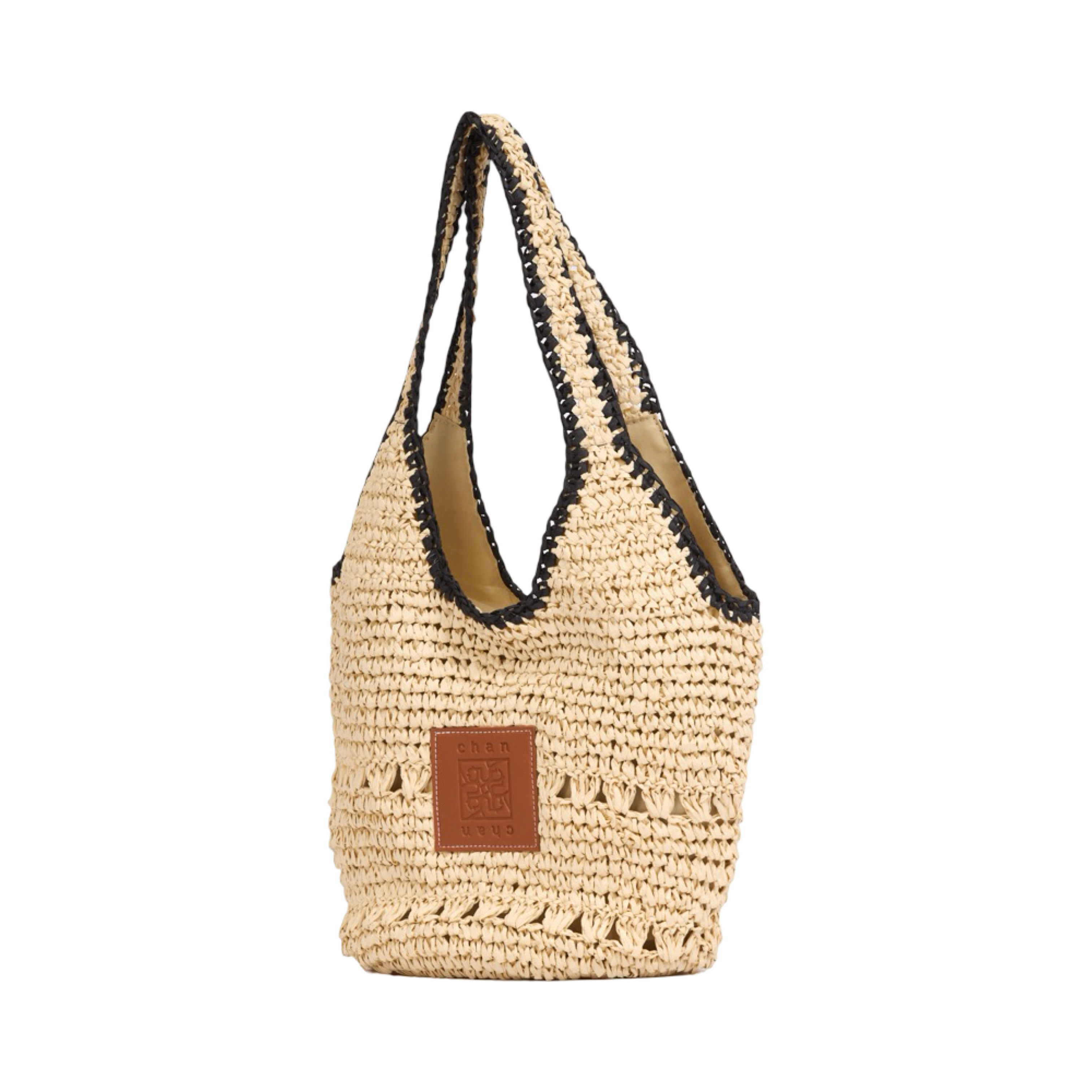 Everyday Earth – Straw Hobo Tote Bag – Beige