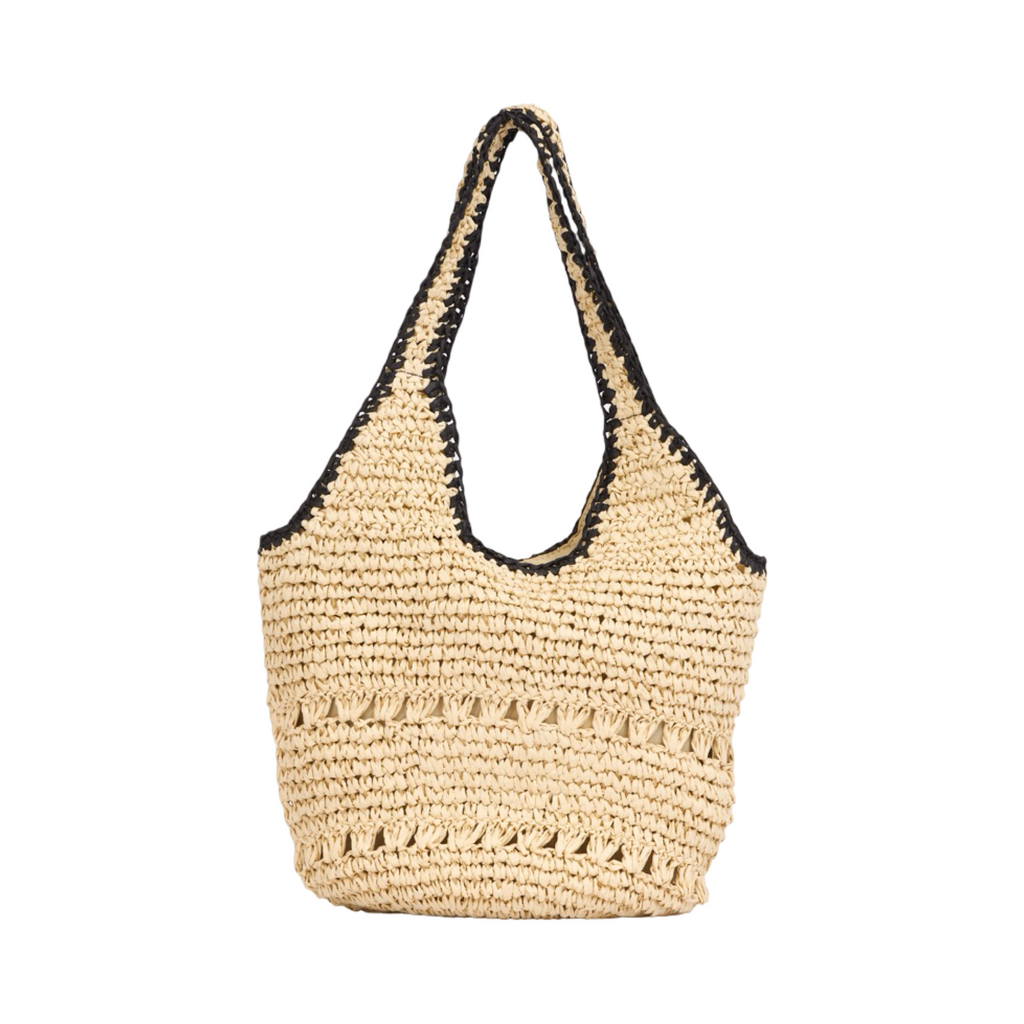 Everyday Earth – Straw Hobo Tote Bag – Beige
