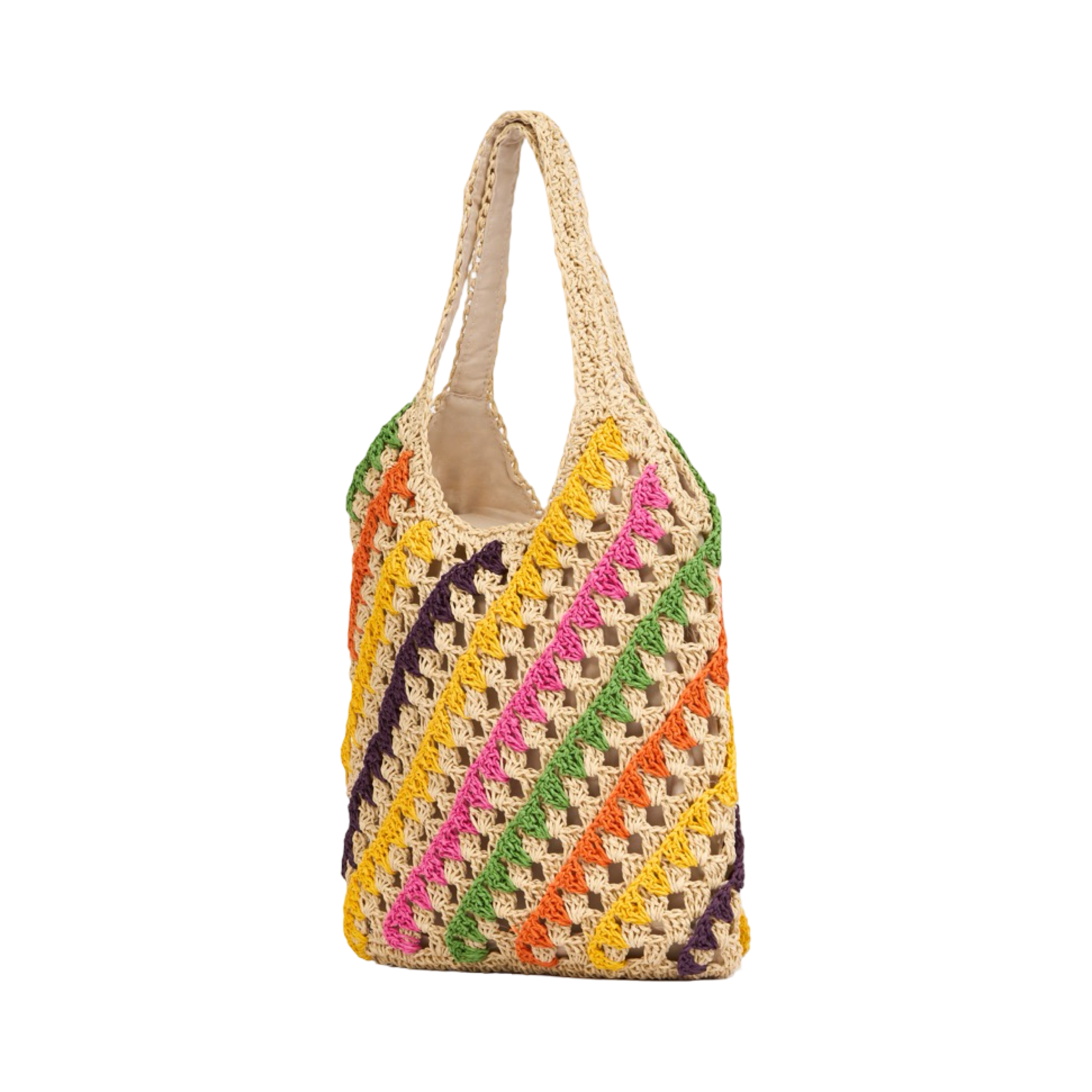 Everyday Earth – Multicolor Straw Tote Bag – Multicolor