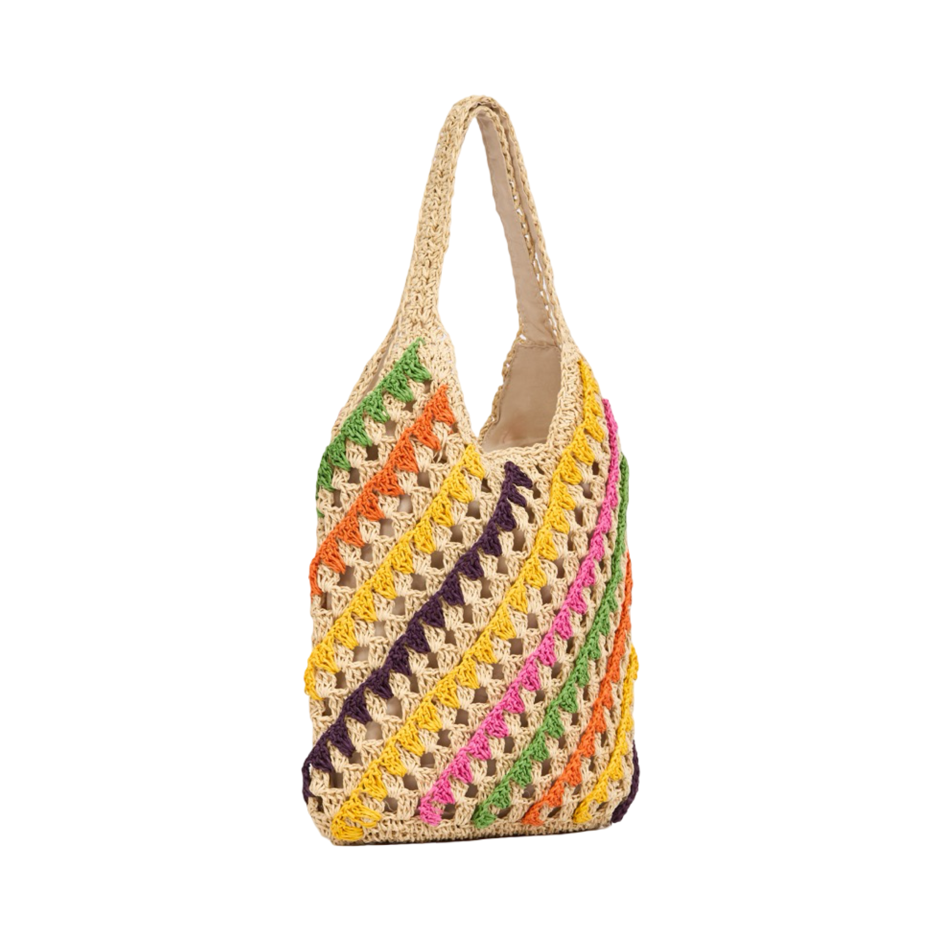 Everyday Earth – Multicolor Straw Tote Bag – Multicolor