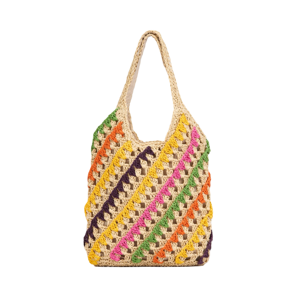 Everyday Earth – Multicolor Straw Tote Bag – Multicolor