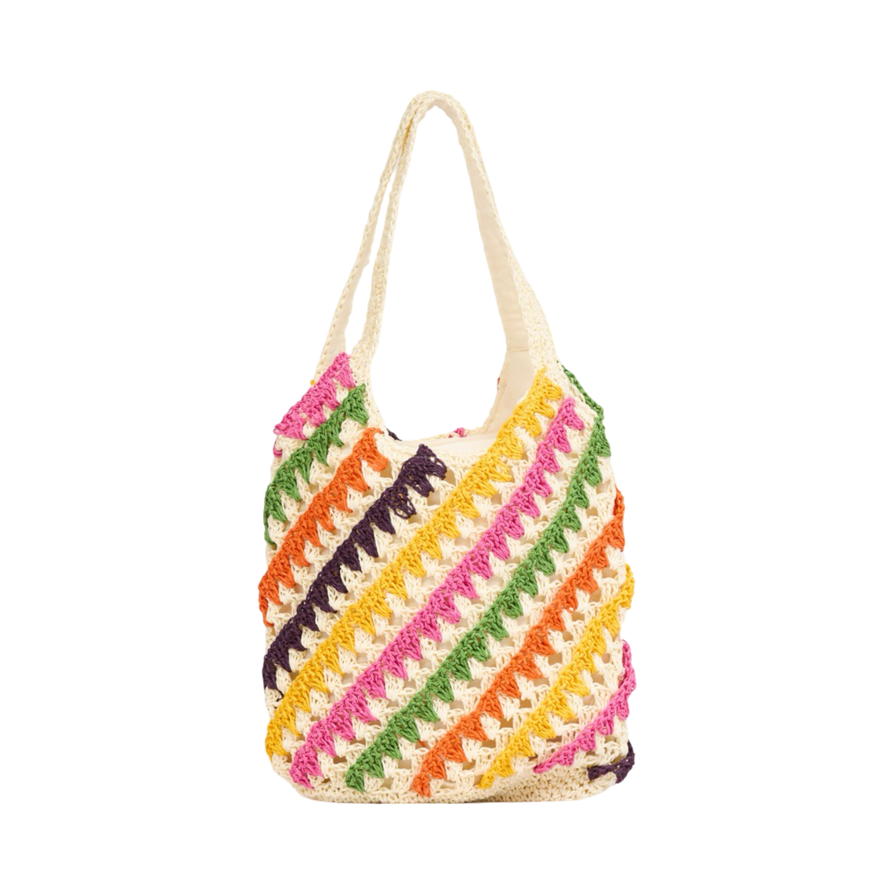 Everyday Earth – Multicolor Straw Tote Bag – Multicolor