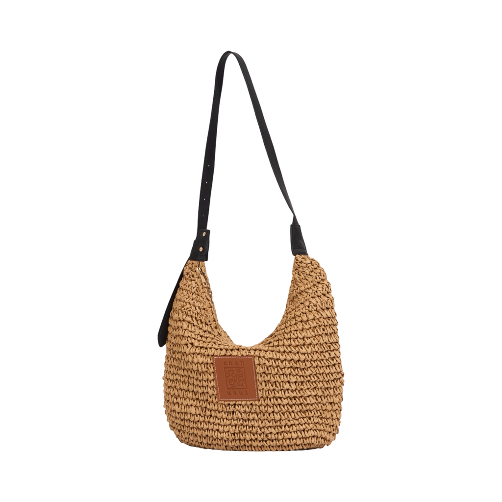 Everyday Earth – Straw Shoulder Bag – Brown