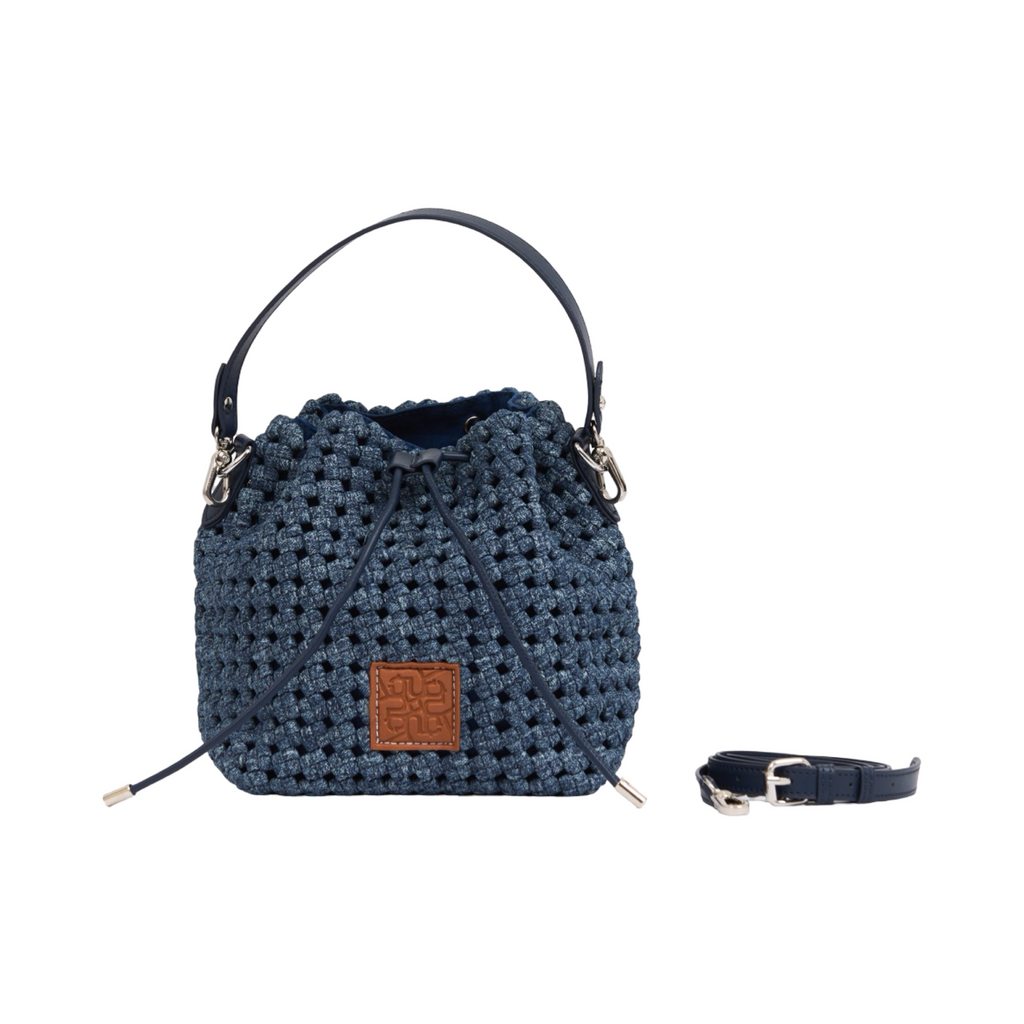 The Blue Nomad - Aire Denim Bucket Bag - Deep Fade