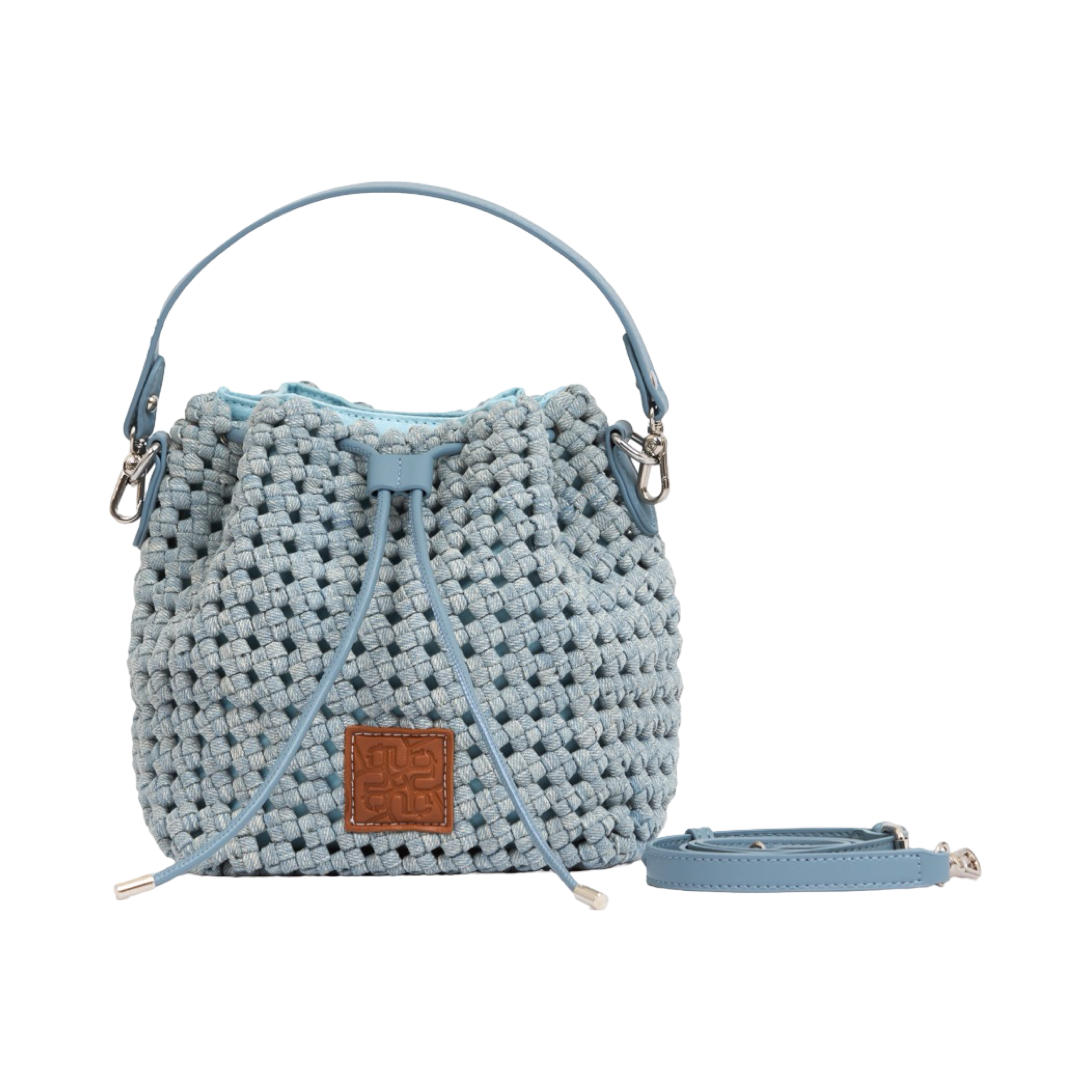 The Blue Nomad - Aire Denim Bucket Bag - Light