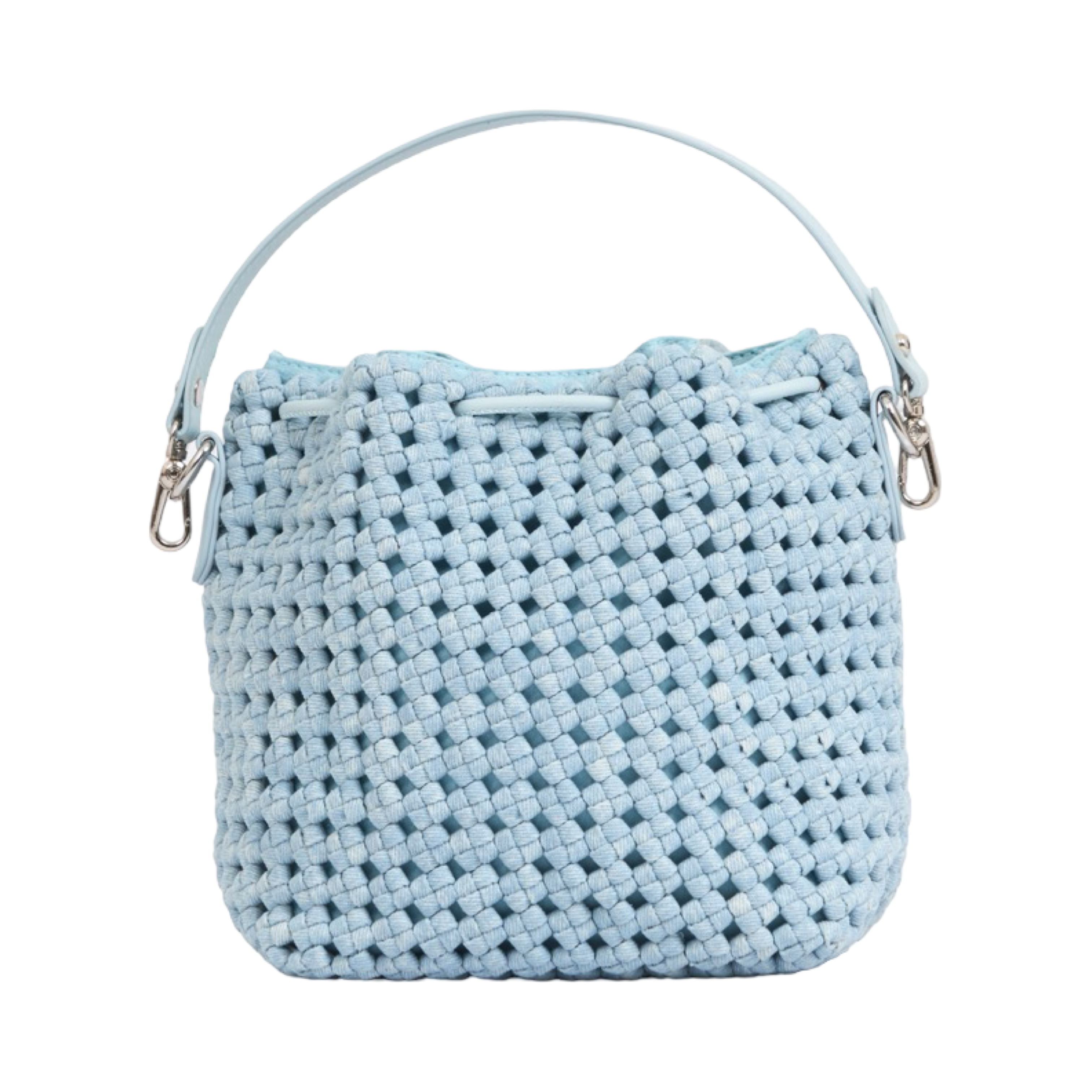 The Blue Nomad - Aire Denim Bucket Bag - Sky Blue