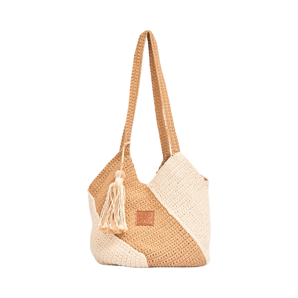 Everyday Earth – Two Tone Knitted Bag – Brown