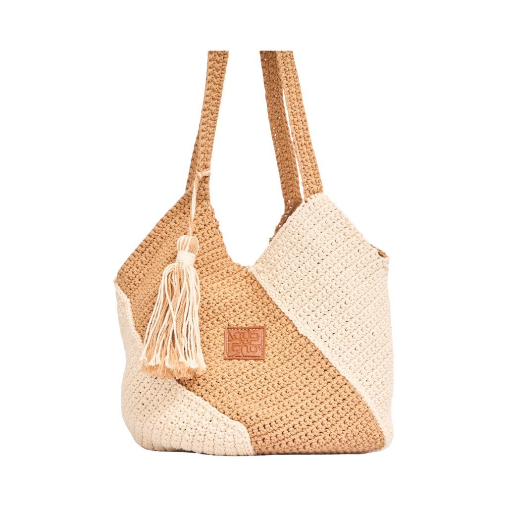 Everyday Earth – Two Tone Knitted Bag – Brown