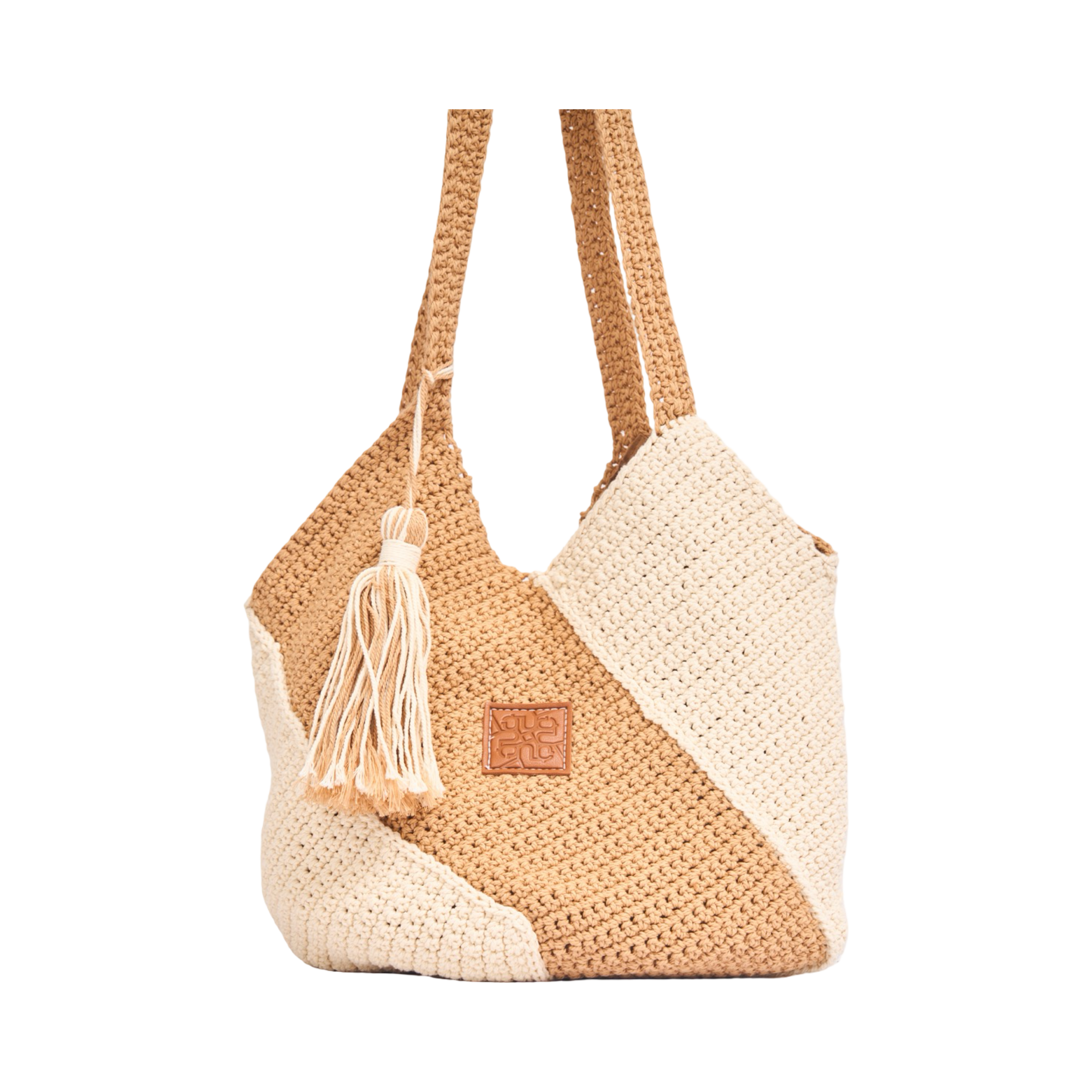 Everyday Earth – Two Tone Knitted Bag – Brown