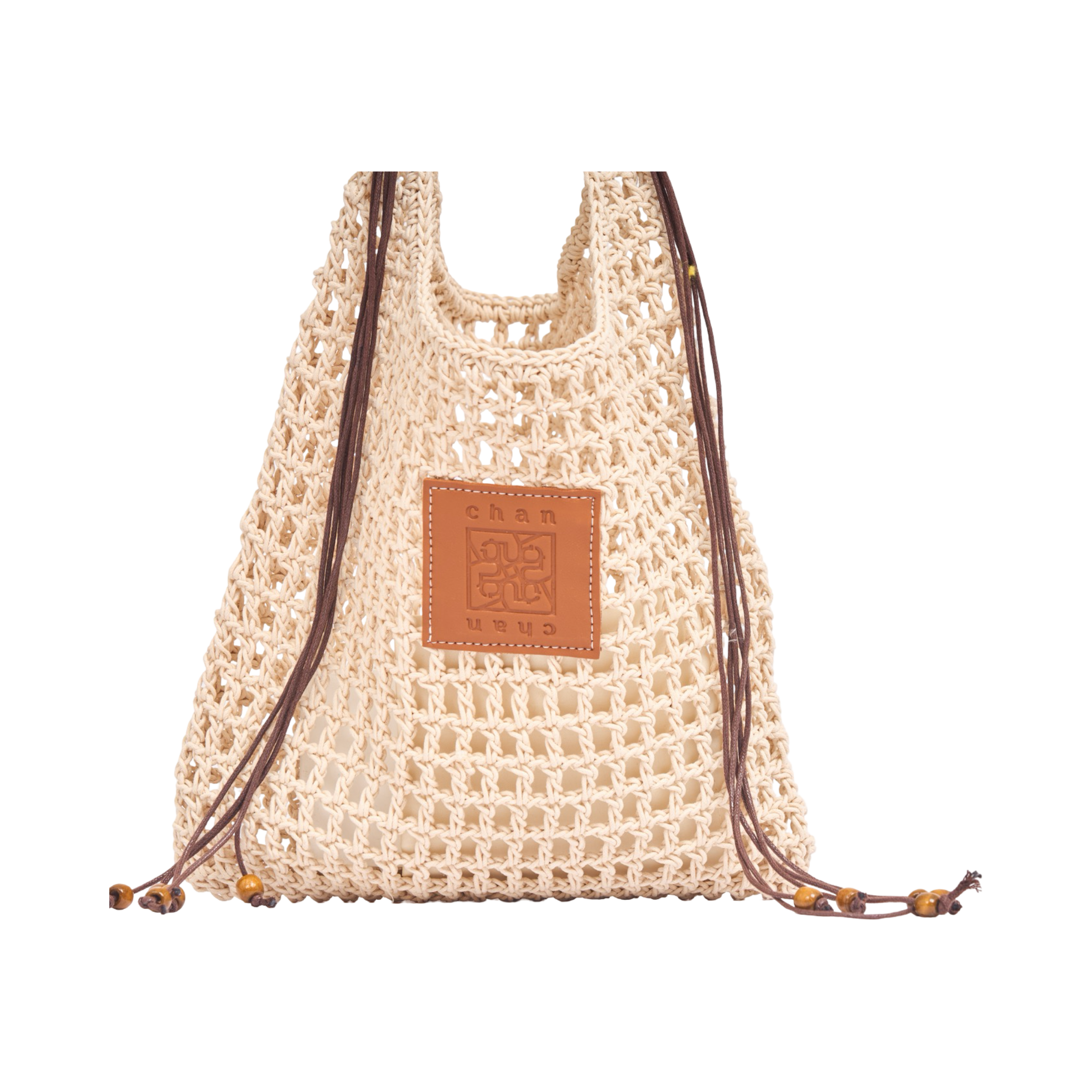Everyday Earth – Boho Straw Shoulder Bag – Beige