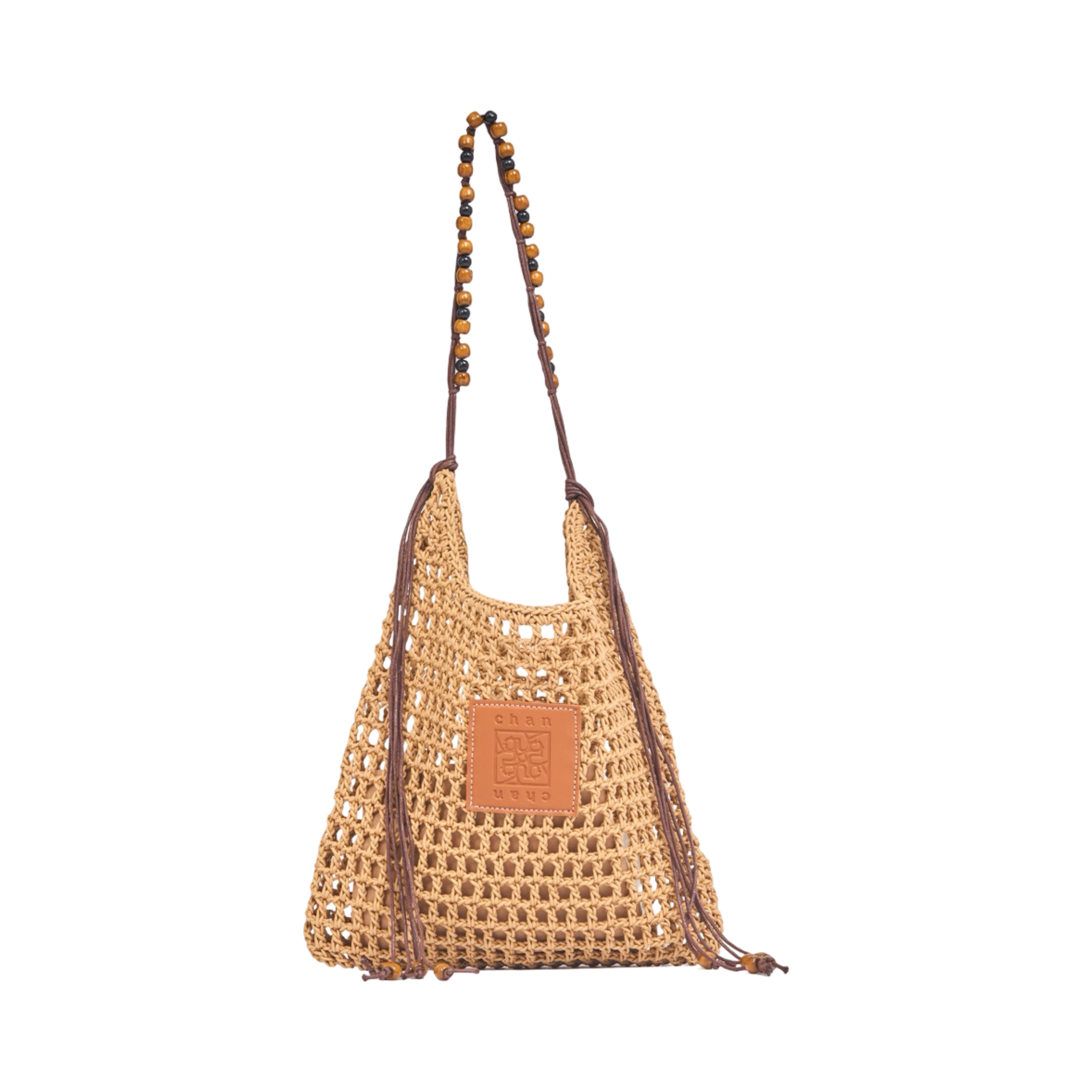 Everyday Earth – Boho Straw Shoulder Bag – Brown