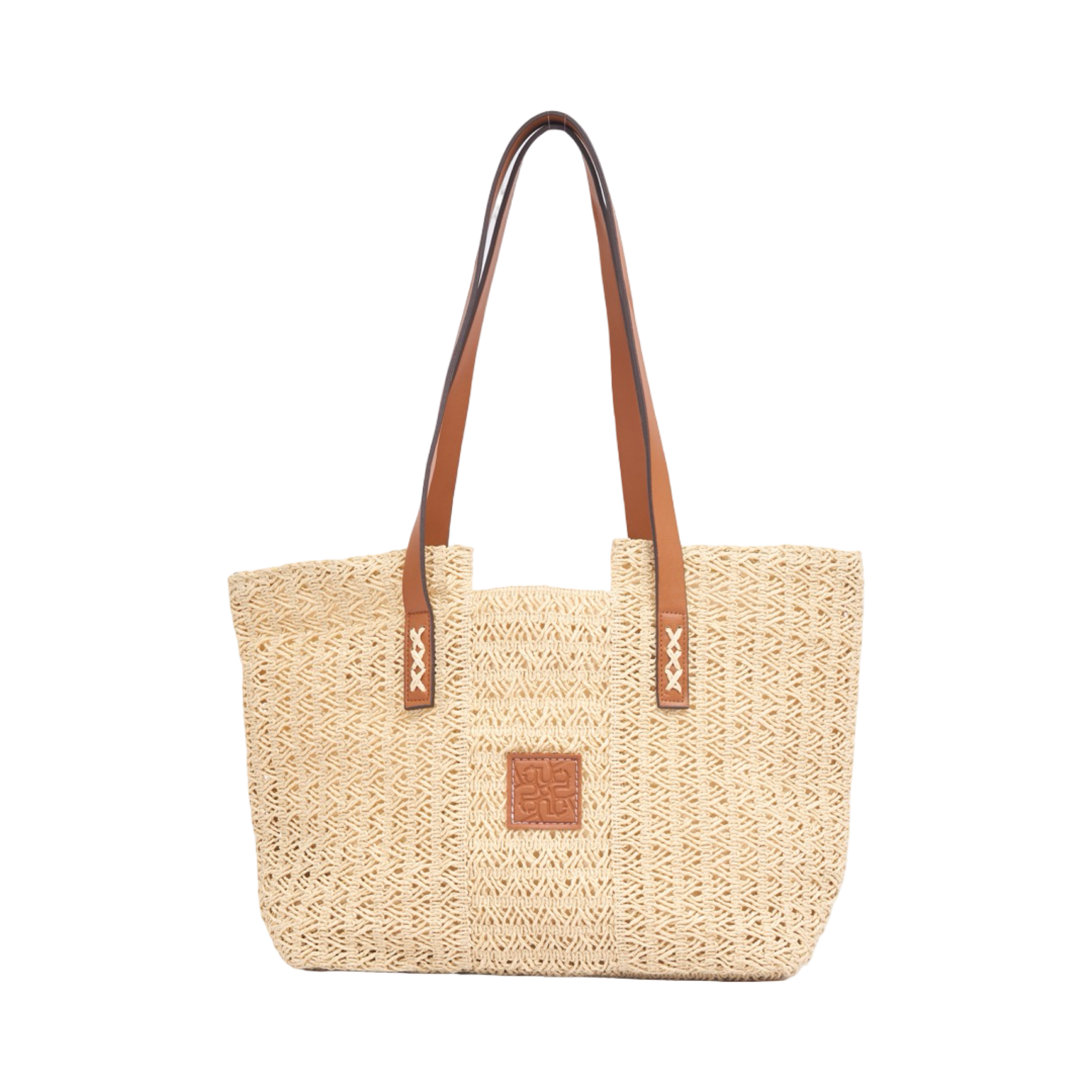 Everyday Earth – Straw Tote Bag – Beige