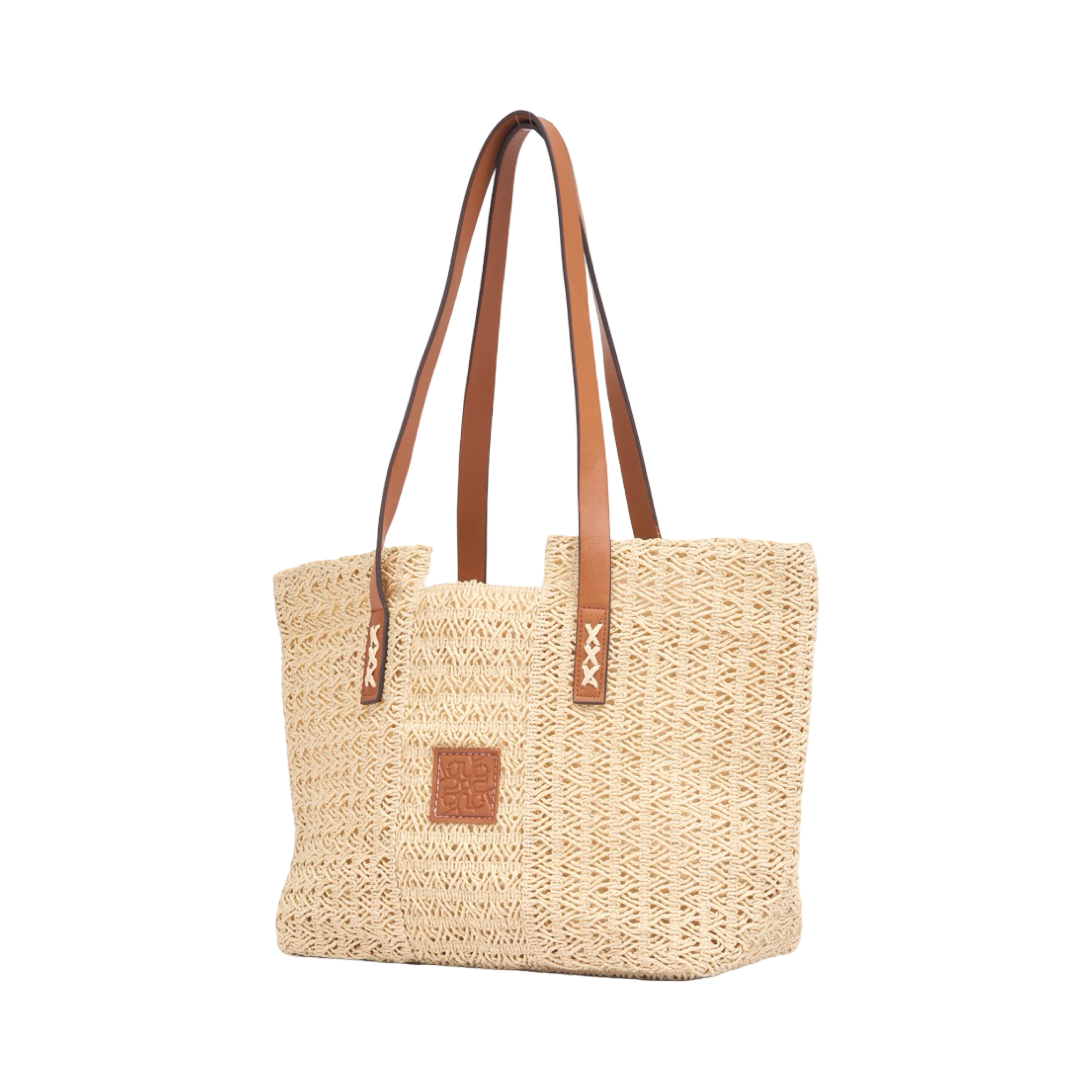Everyday Earth – Straw Tote Bag – Beige