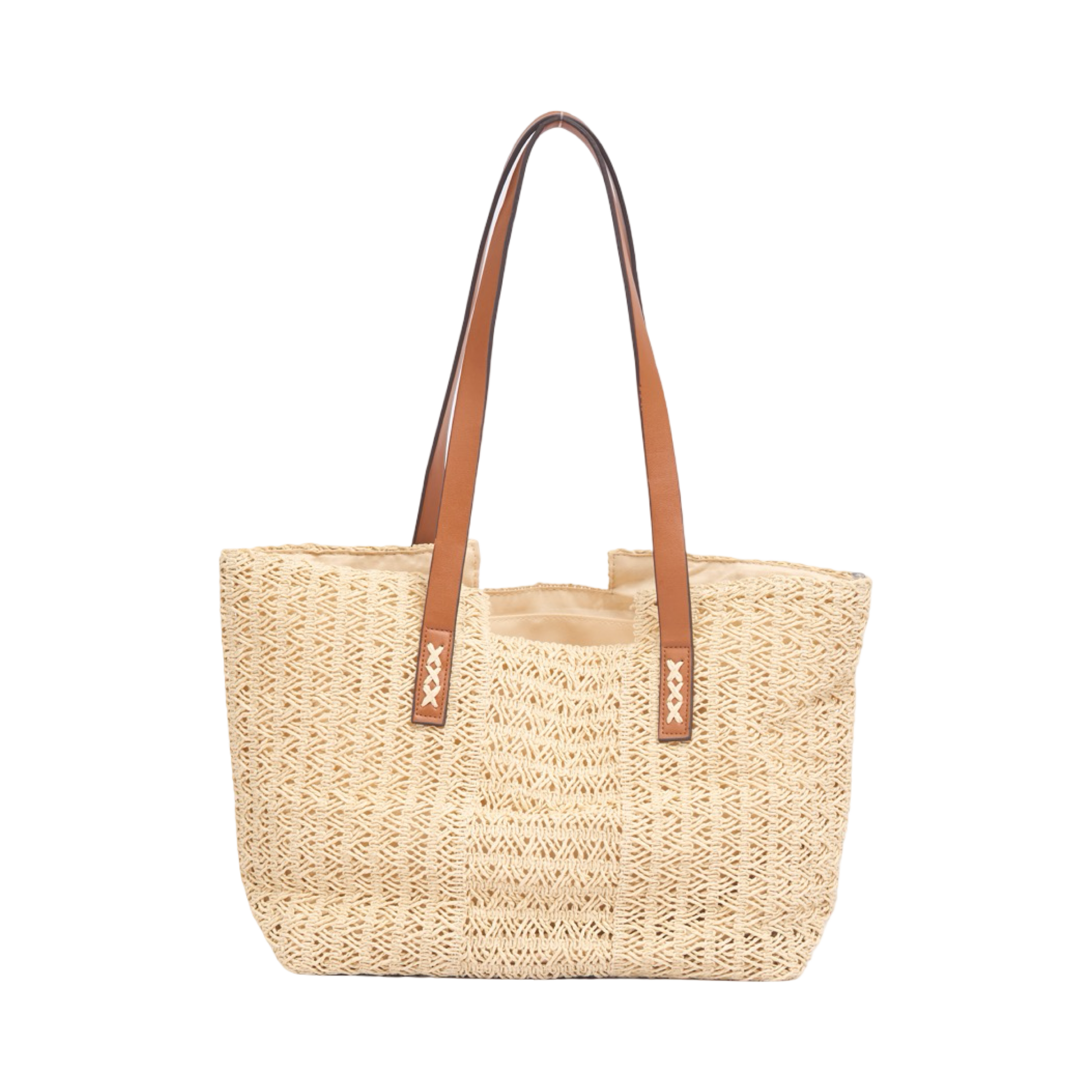 Everyday Earth – Straw Tote Bag – Beige