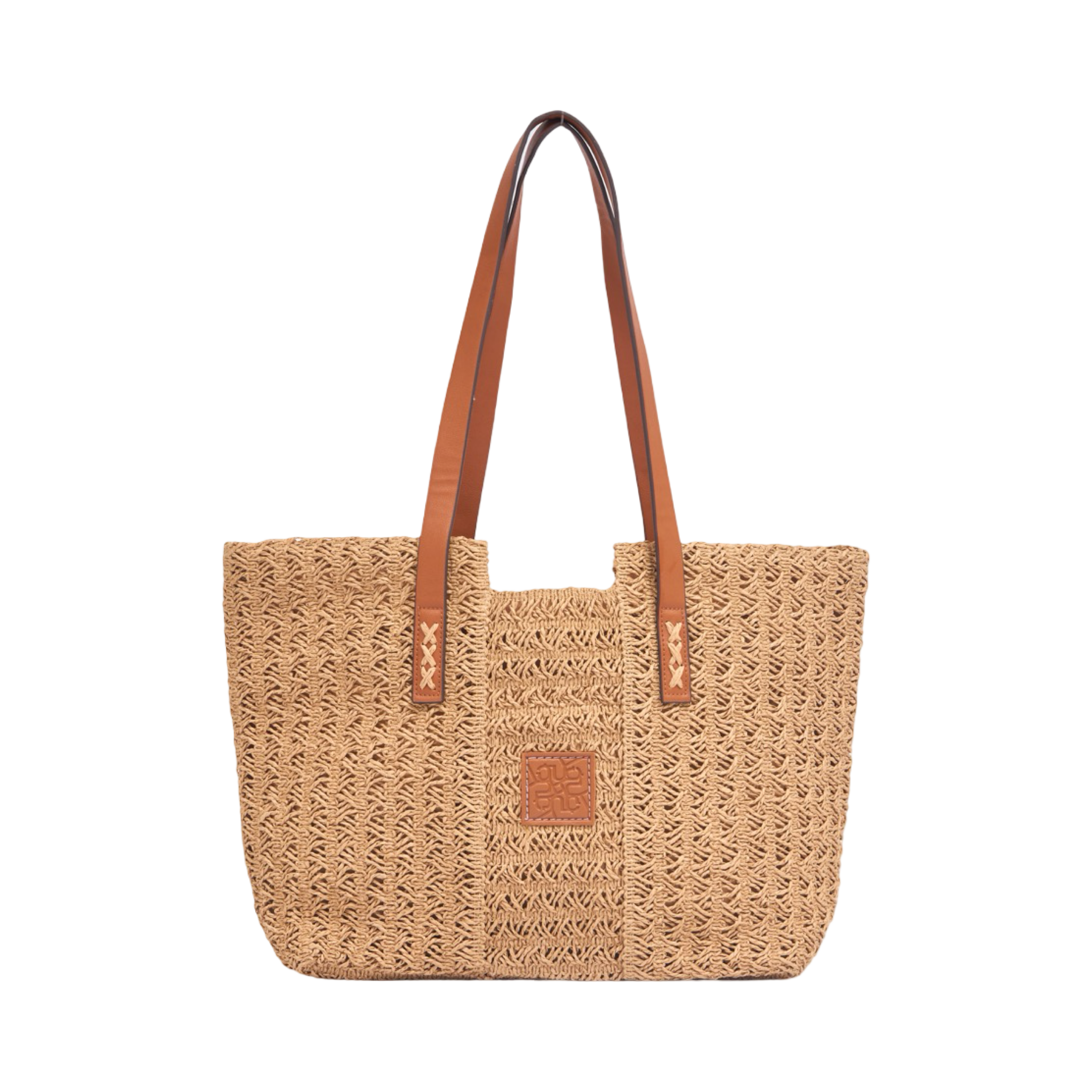 Everyday Earth – Straw Tote Bag – Brown