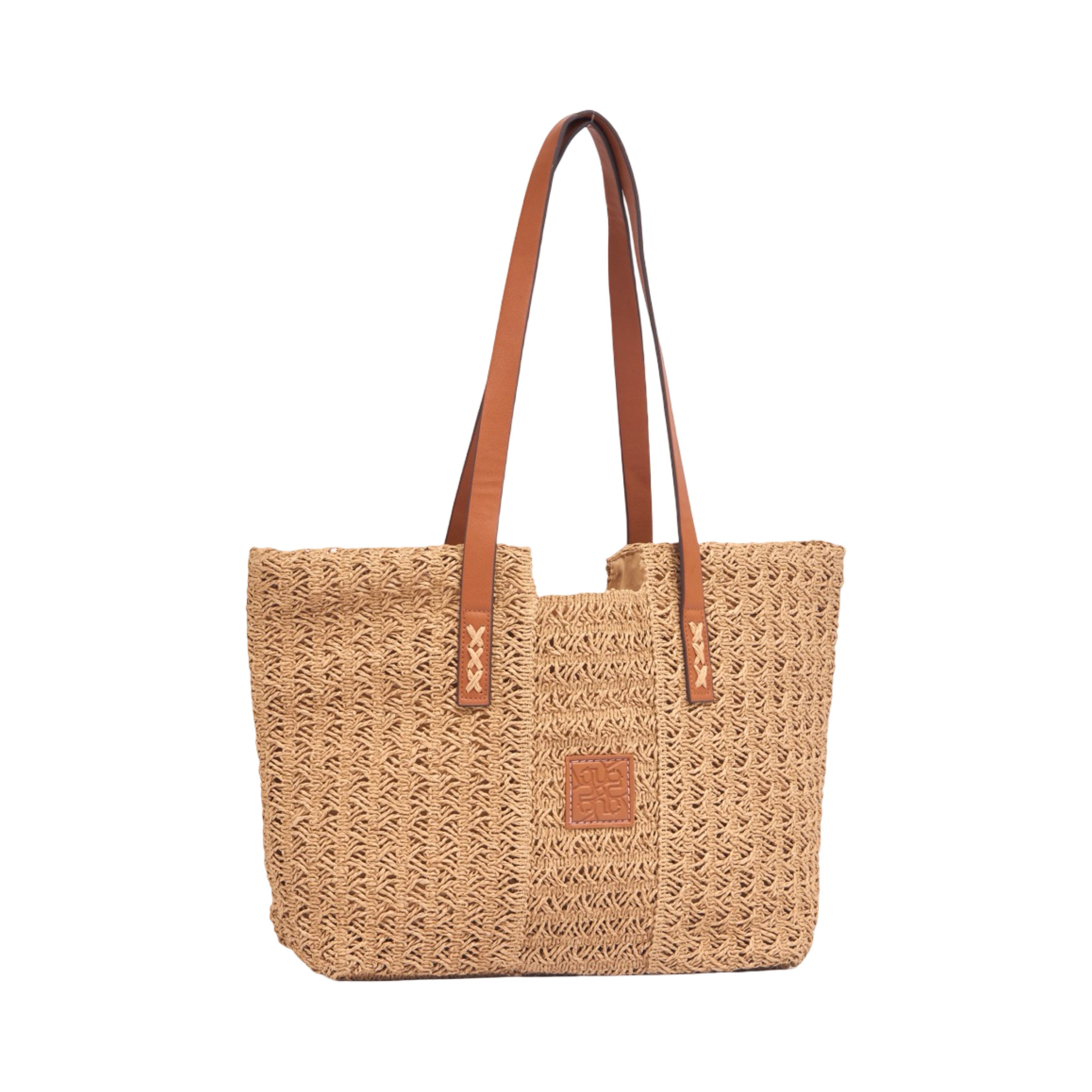 Everyday Earth – Straw Tote Bag – Brown
