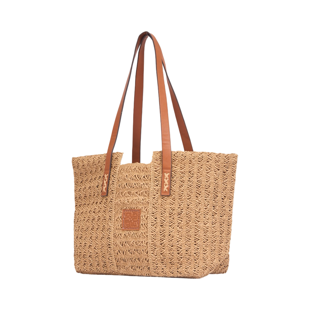 Everyday Earth – Straw Tote Bag – Brown