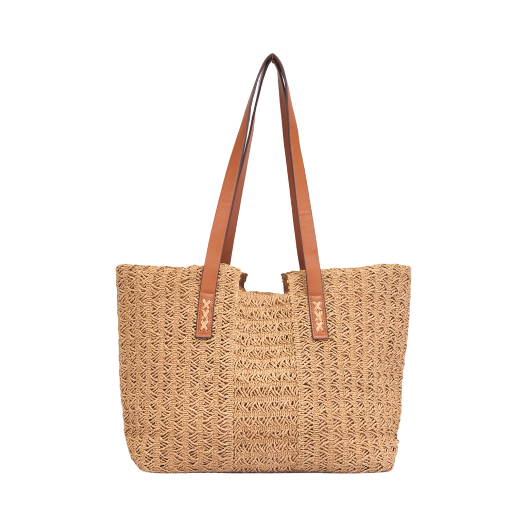 Everyday Earth – Straw Tote Bag – Brown