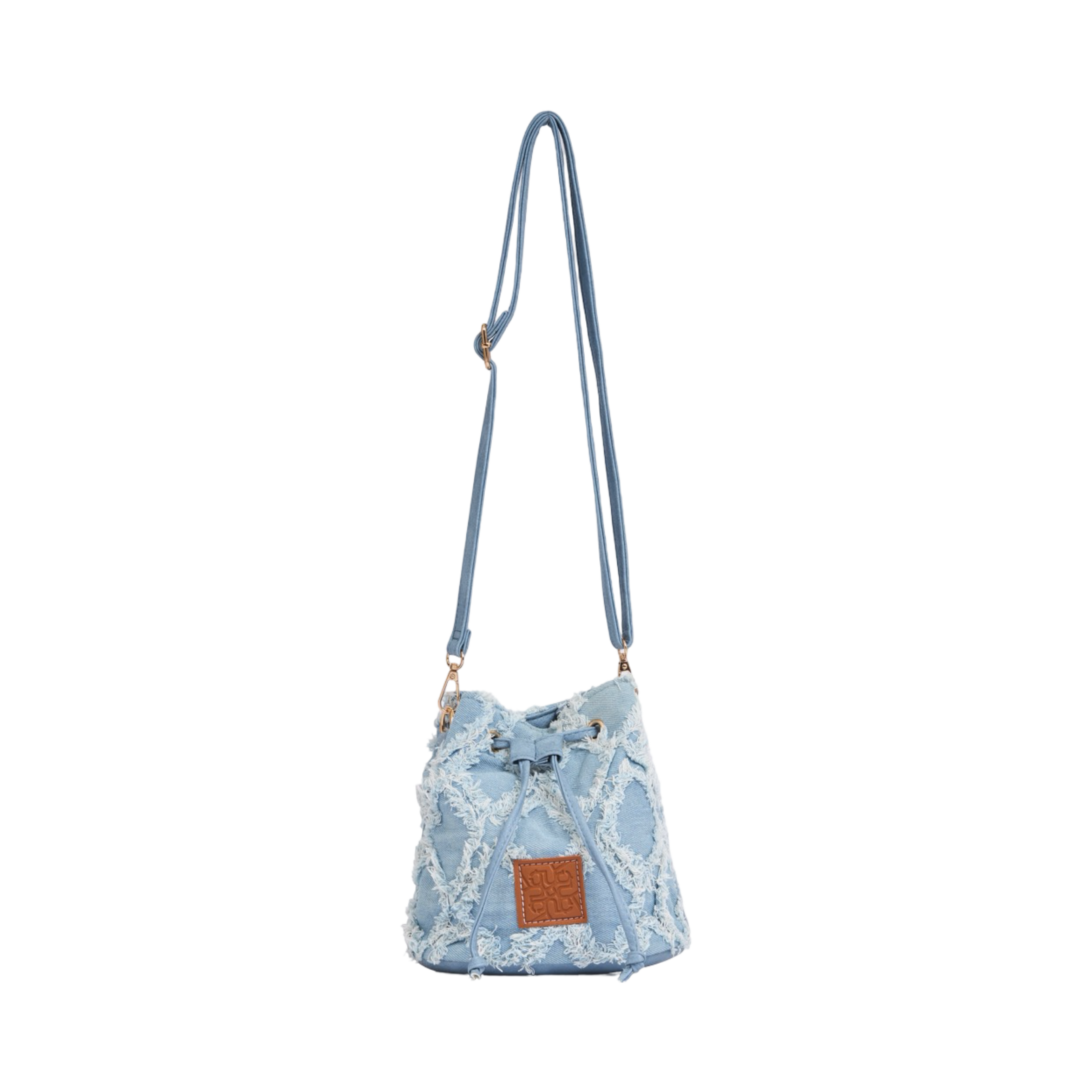 Midnight Weave – Bucket Bag – Sky Blue